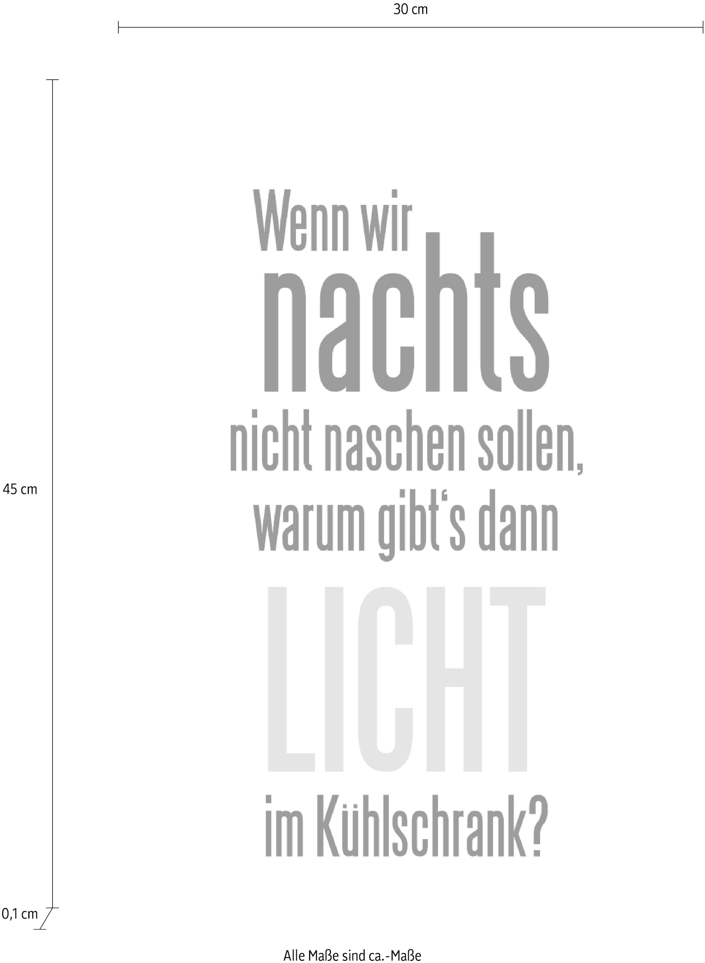 queence Wanddekoobjekt »Naschen und Licht kaufen im Kühlschrank« online