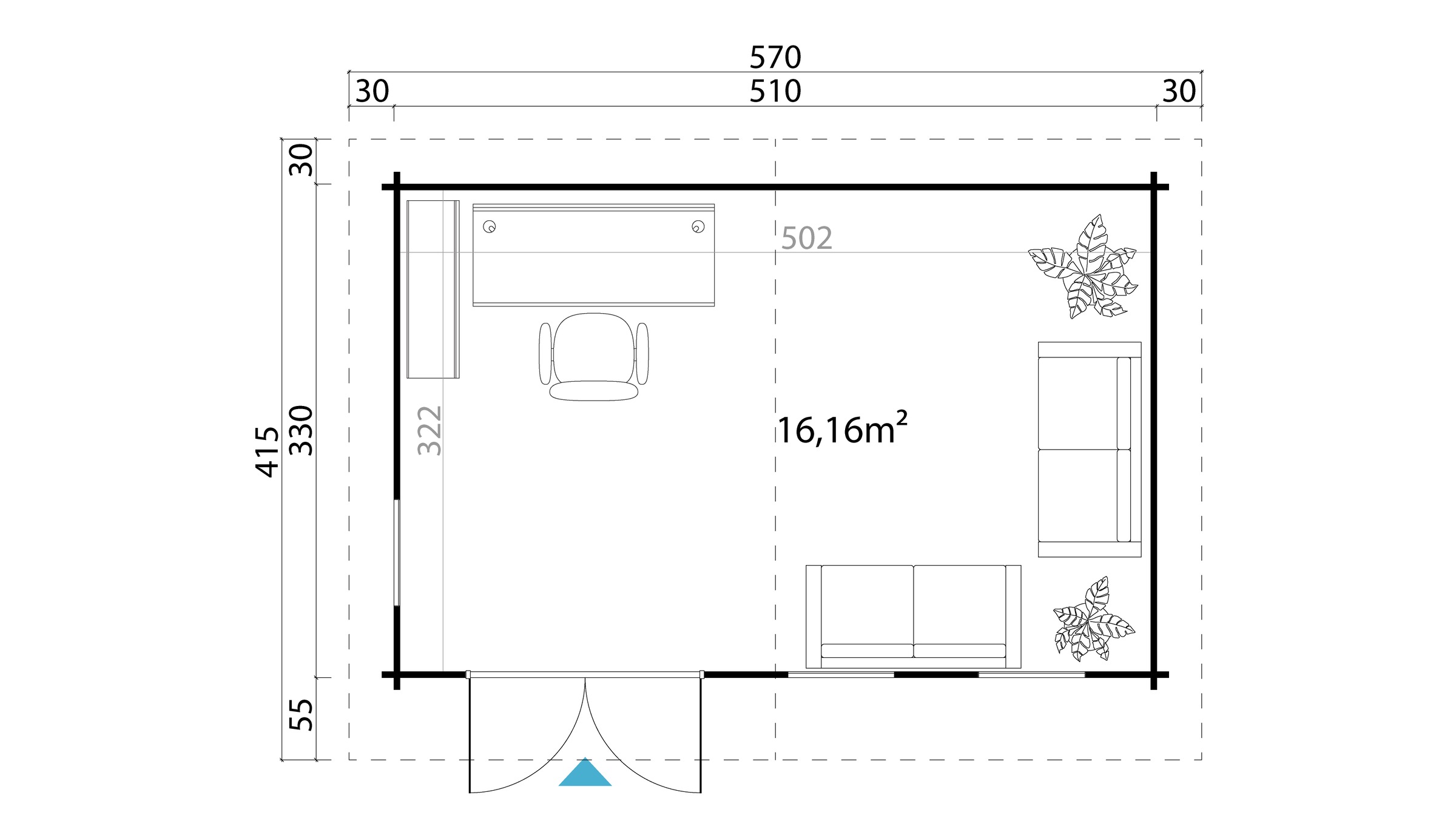 Nordic Holz Gartenhaus »BARUDA 53«