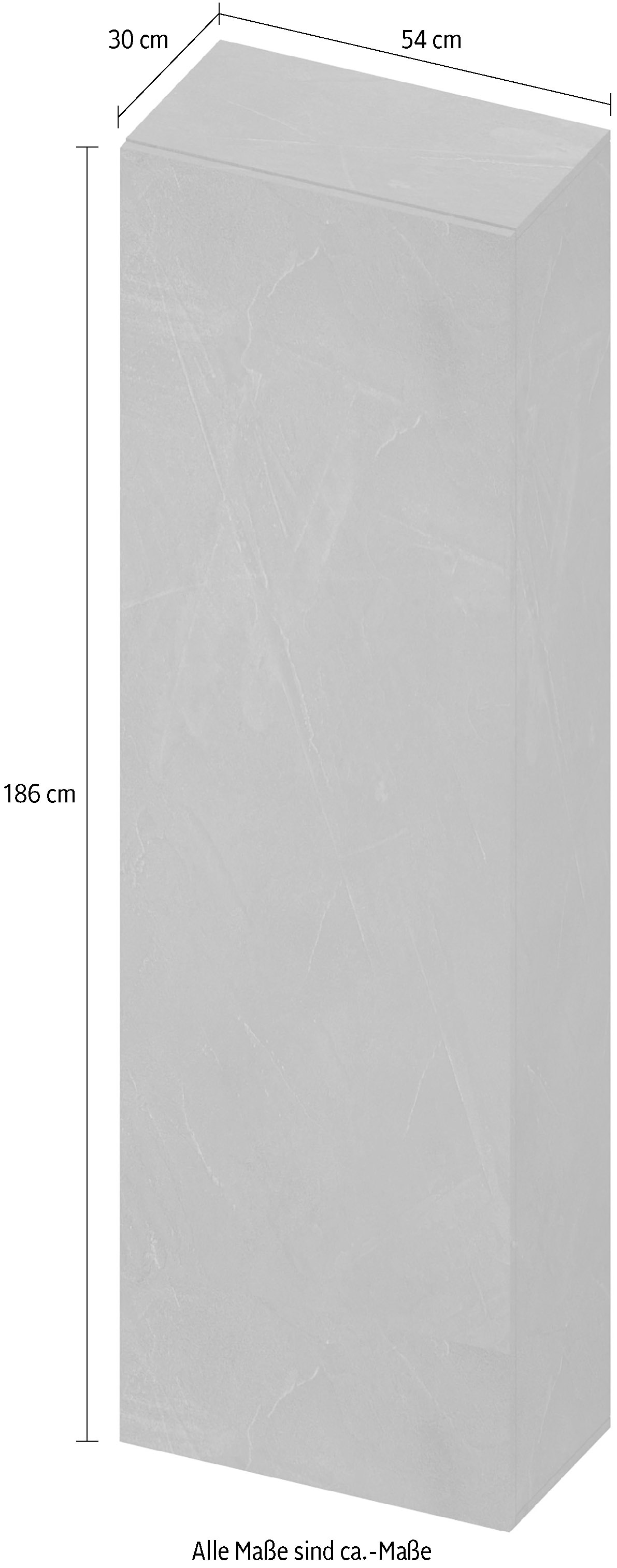 INOSIGN Mehrzweckschrank »Infinity Breite 54 cm, Stauraumschrank mit 1 Tür, Mehrzweckschrank,«, mit Push-to-open Funktion, 2 Größen, verschiedene Farben