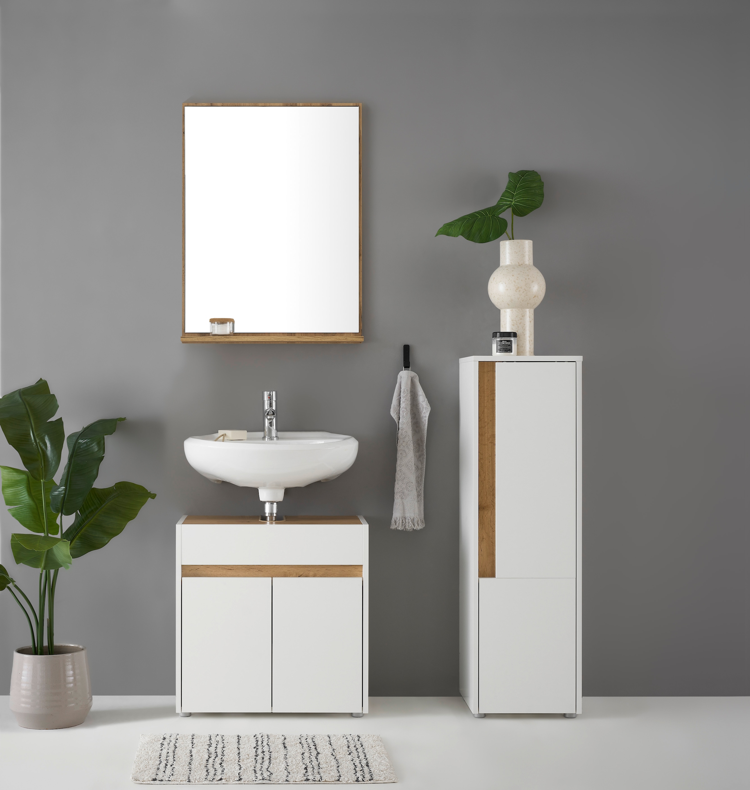 INOSIGN Badmöbel-Set »CITY/ GIRON, Bad im zeitlosen Design, 3-teiliges Bade günstig online kaufen