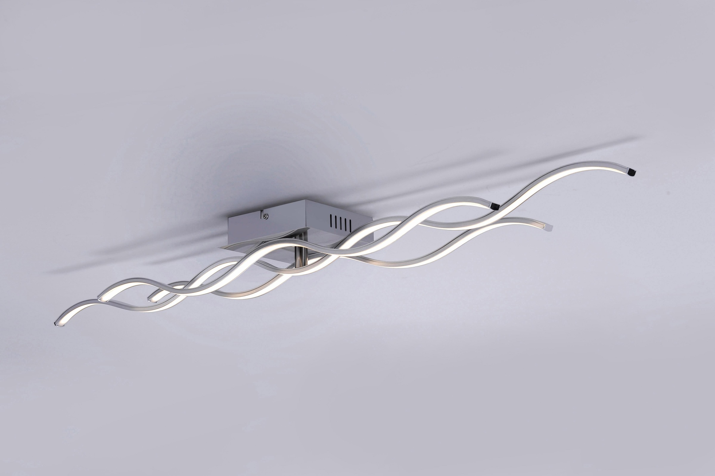 JUST LIGHT Deckenleuchte »WELLA«, 3 flammig, Leuchtmittel LED-Board | LED fest integriert, inklusive festverbautem LEDLeuchtmittel