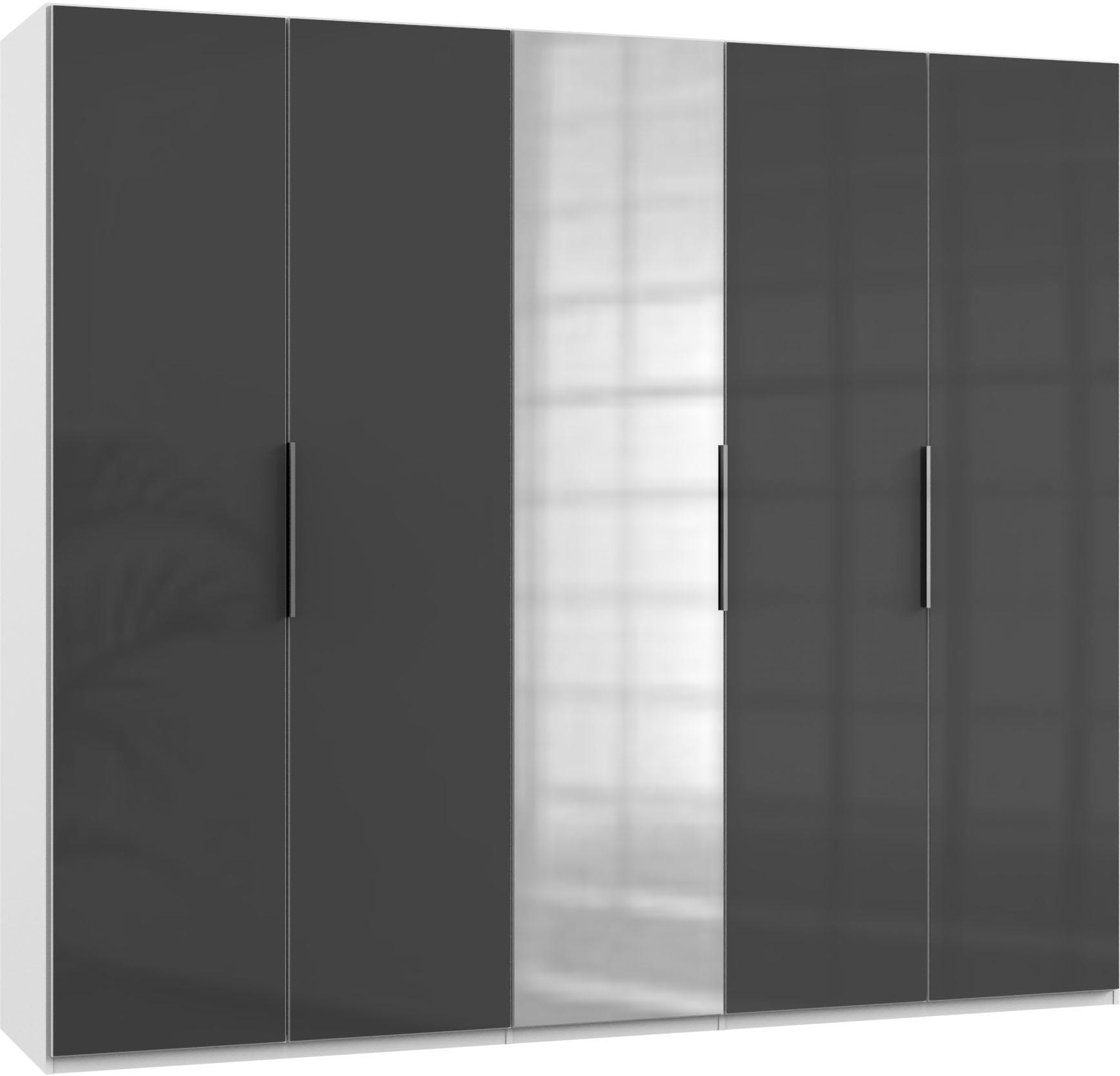 WIMEX Kleiderschrank »Level by fresh to go« mit Glas- und Spiegeltüren weiß/Grauglas
