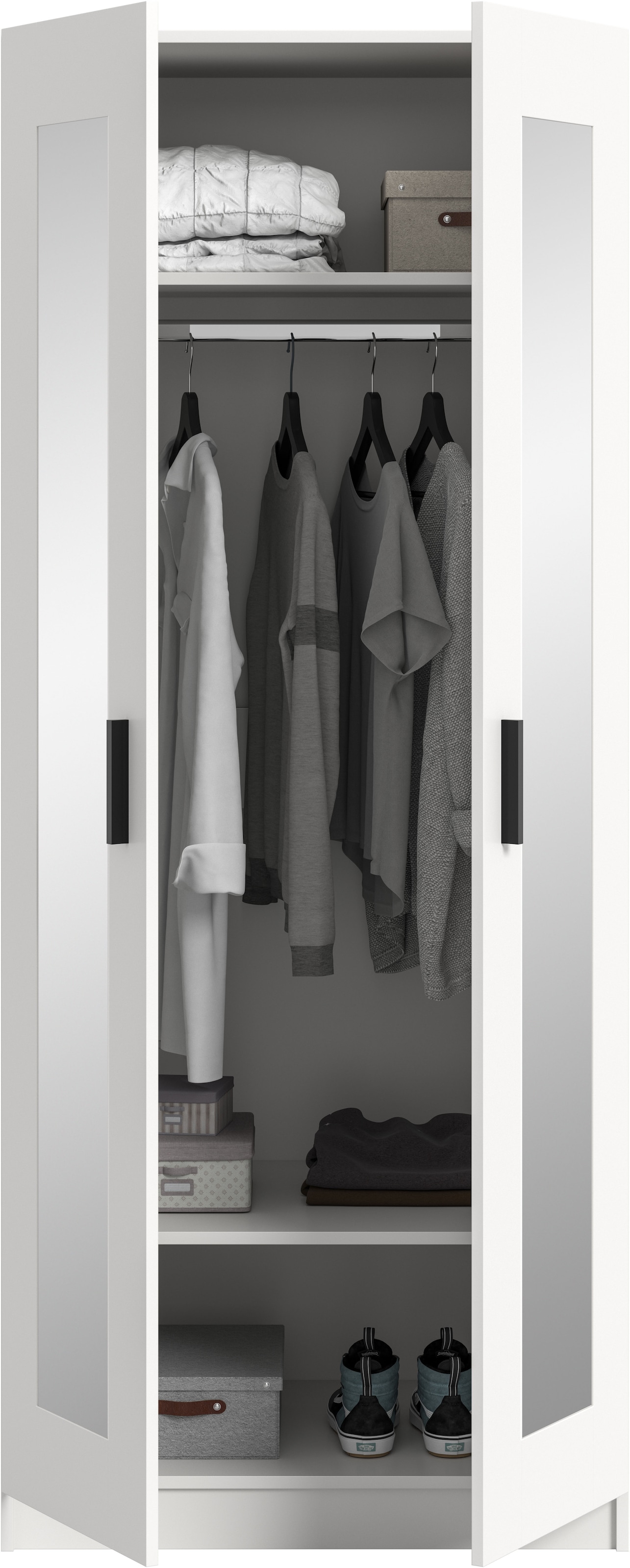 Home affaire Kleiderschrank »Farmsen, TOPSELLER!, Schlafzimmerschrank, Garderobe, Schrank« in verschiedenen Größen und Ausführungen erhältlich,  Kleiderschrank, Schlafzimmer, Garderobenschrank, Flur