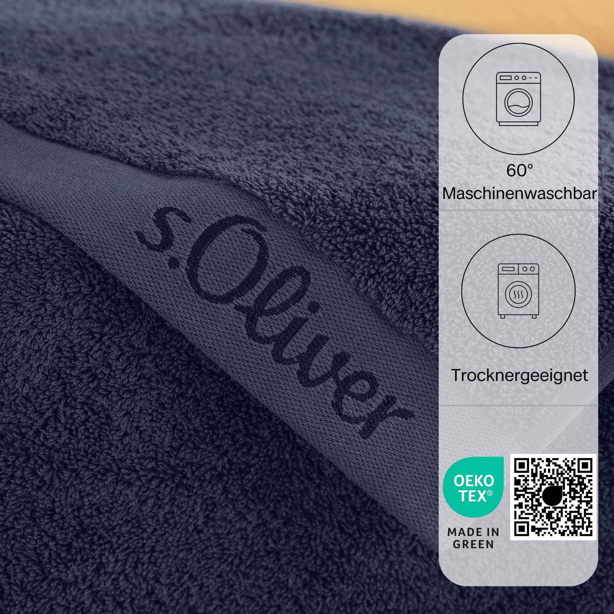 s.Oliver Handtuch »s.Oliver, Premium Qualität, 600 gr/m², auch als Sets erhältlich«, (1 St., Handtuch 50 x 100 cm), große Farbauswahl, auch als Duschtuch, Waschhandschuh, Gästetuch