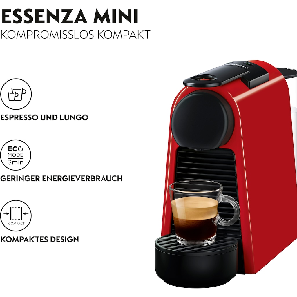 Nespresso Kapselmaschine »Essenza Mini EN85.R von DeLonghi, Red«