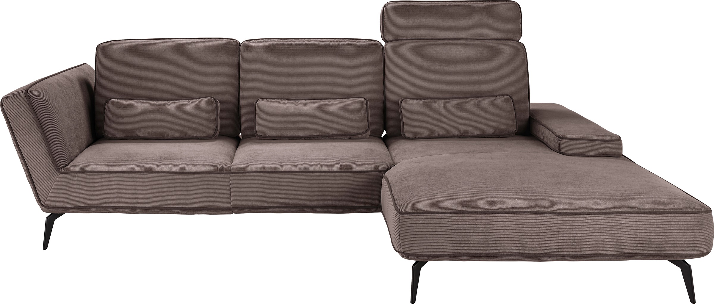 set one by Musterring Ecksofa »SO 4500, Füße schwarz matt, inkl Schwenkrück günstig online kaufen