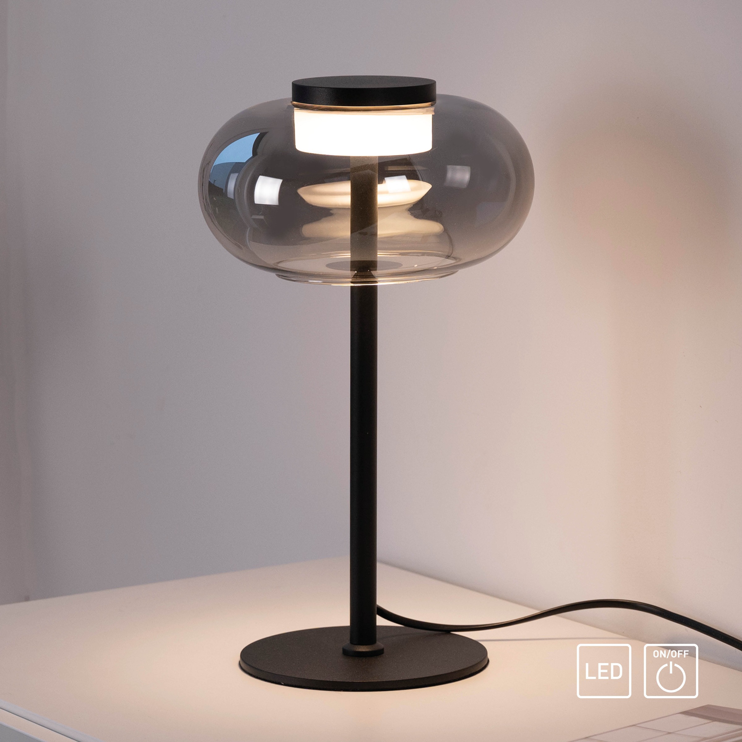 SCHÖNER WOHNEN-Kollektion LED Tischleuchte »SIA« LED-Board 1 Stk. Warmweiß SCHÖNER WOHNEN Kollektion, Schnurschalter