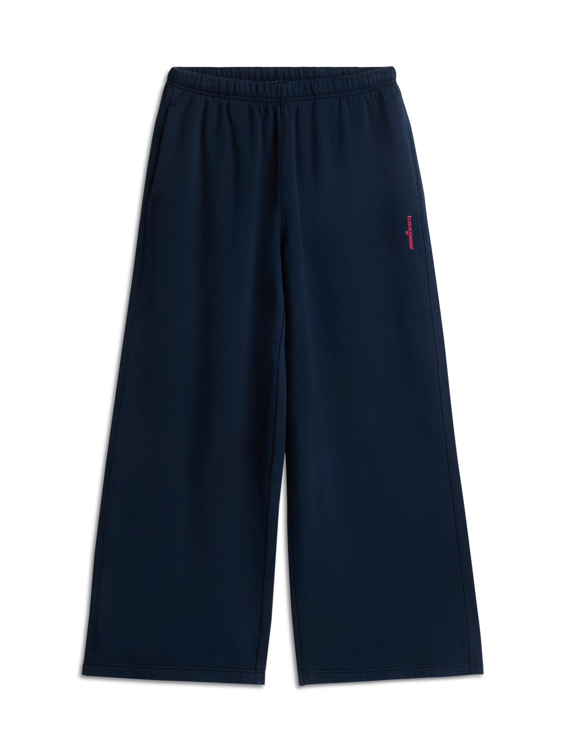 Tommy Jeans Sweathose »TJW WIDE LEG SCRIPT SWEATPANTS«  Baumwollmischung, lässig geschnitten