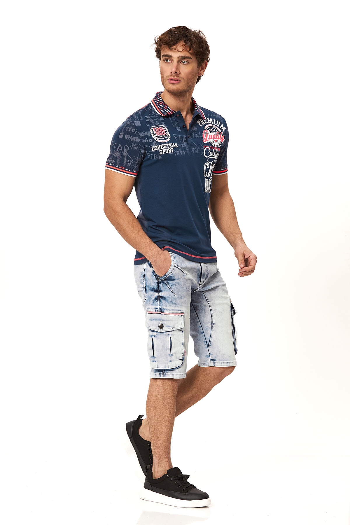 Cipo & Baxx Jeansshorts Baumwollmischung, regular fit