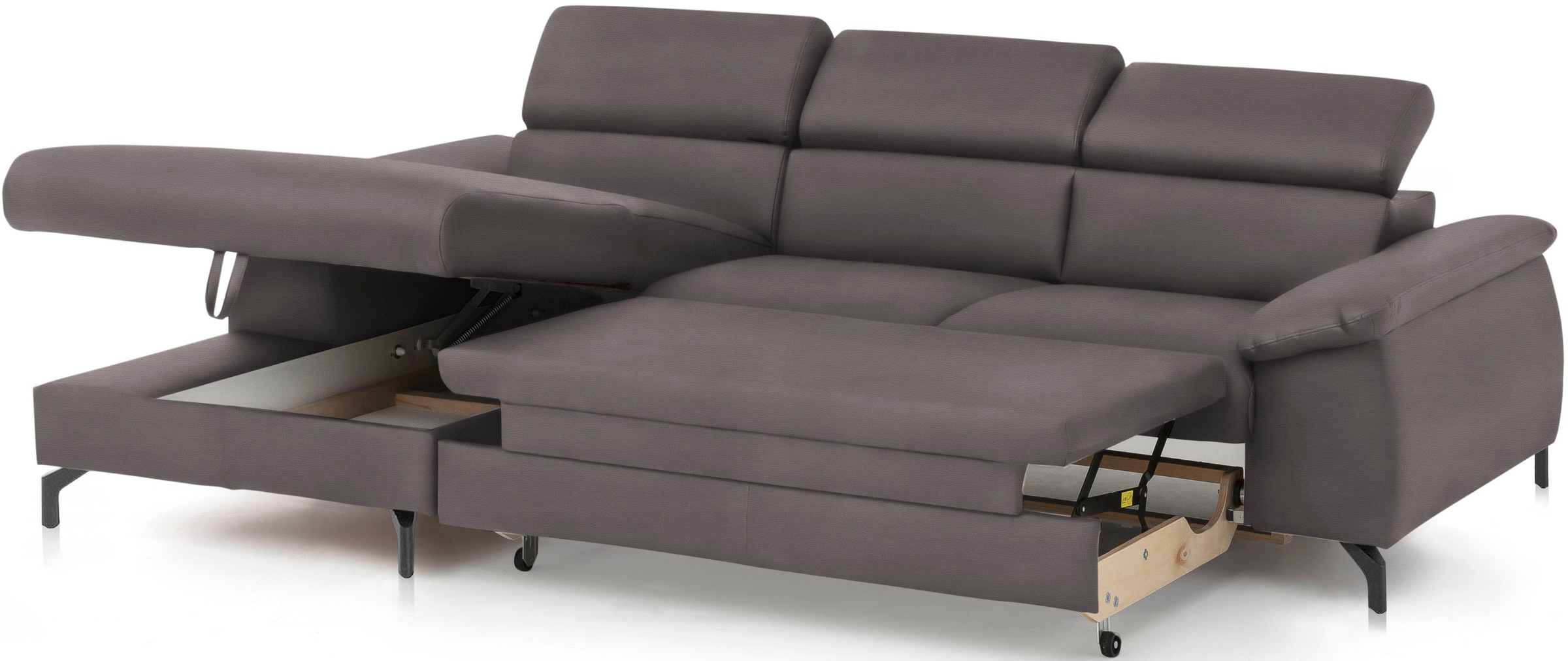 COTTA Ecksofa »Kitty L-Form«, inkl. Kopfteilverstellung, optional mit Bettfunktion u. Bettkasten