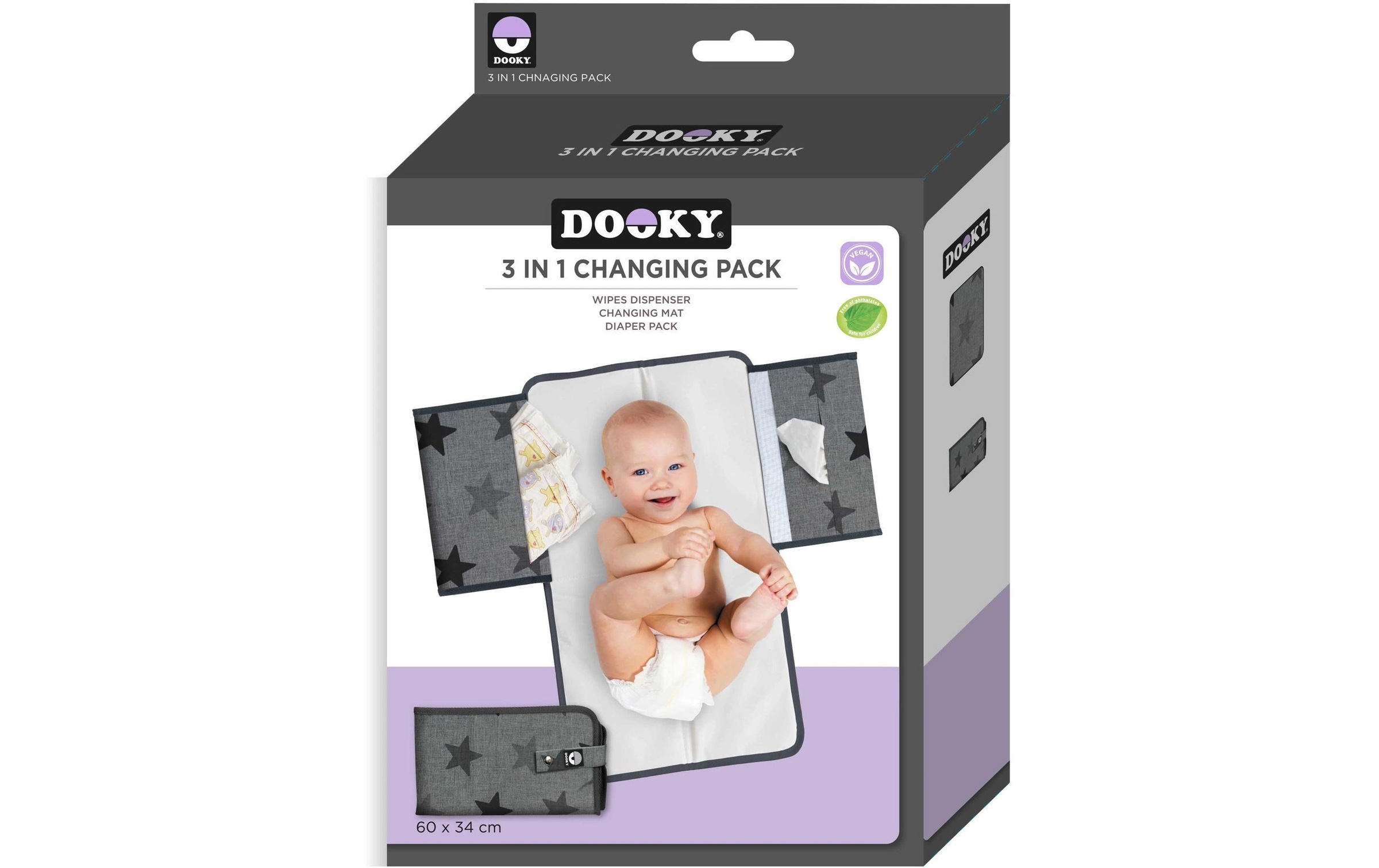 Dooky Wickeltasche »3-in-1 Wickelset Sterne«