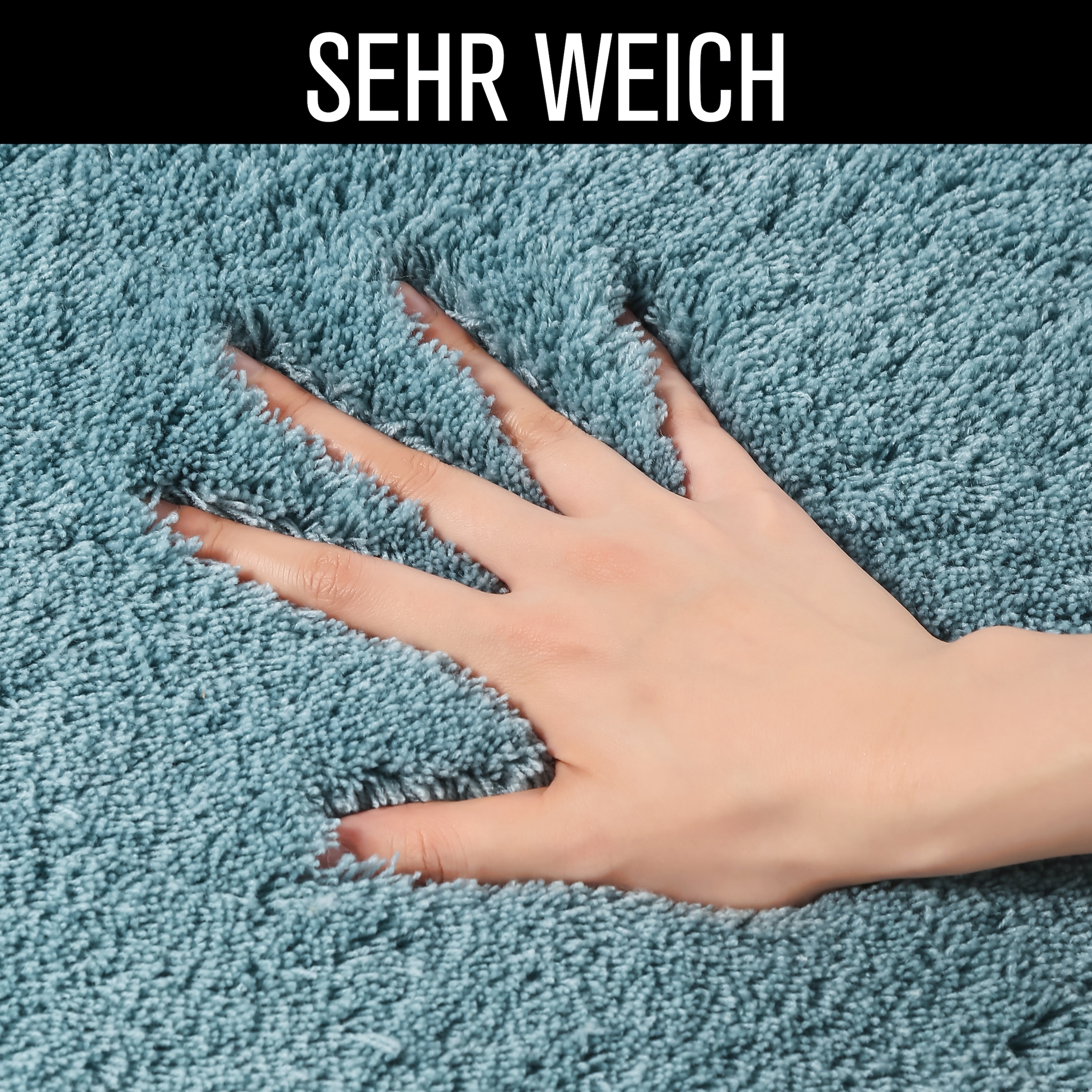 Möve Badematte »Loft, Badvorleger, Badezimmer Teppich« Höhe 30 mm rutschhemmend beschichtet fußbodenheizungsgeeignet | schnell trocknend | strapazierfähig Badteppich, Badematten auch als 2 teiliges Set & rund