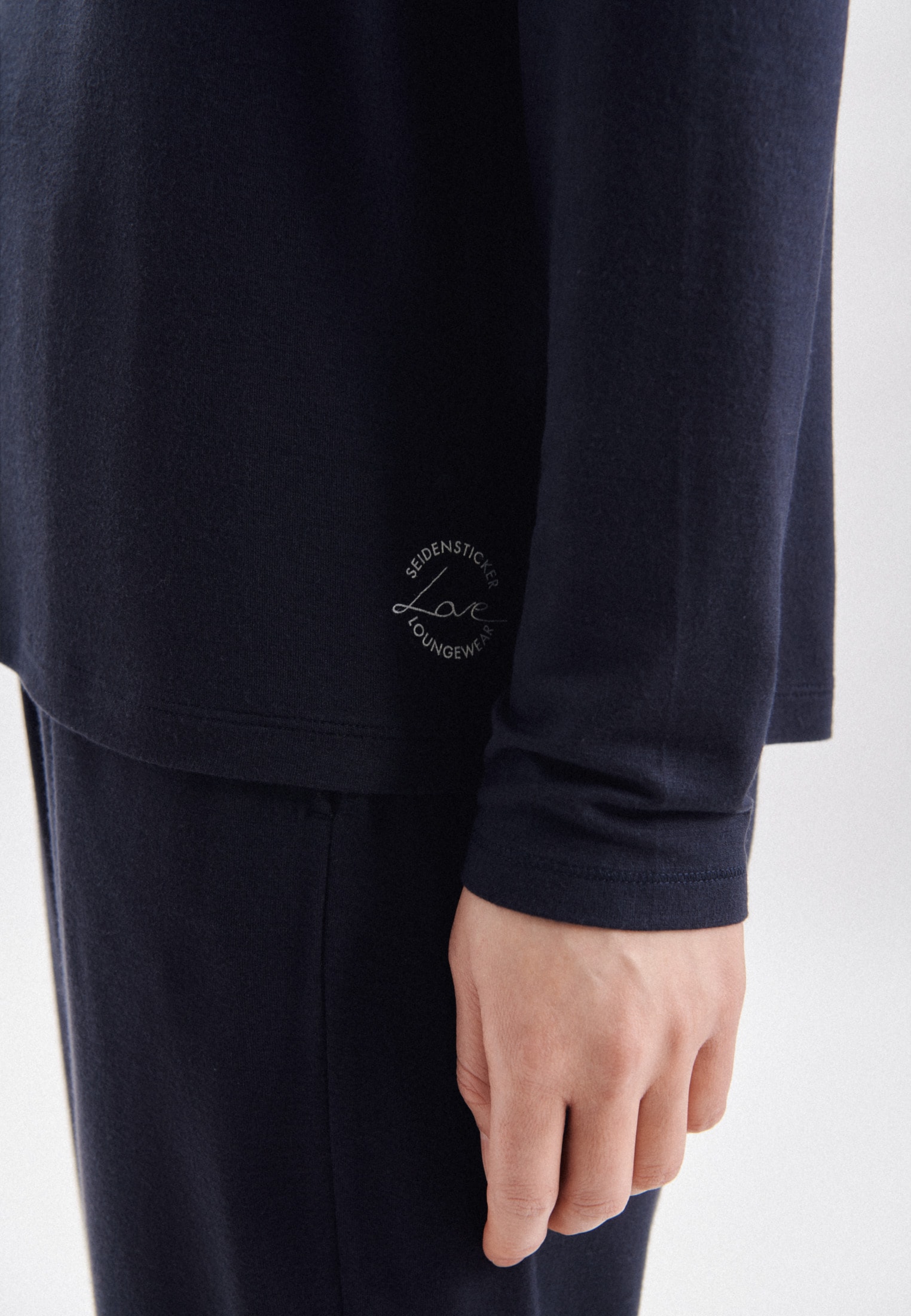 seidensticker Langarmshirt »Schwarze Rose« Langarm Henley Uni