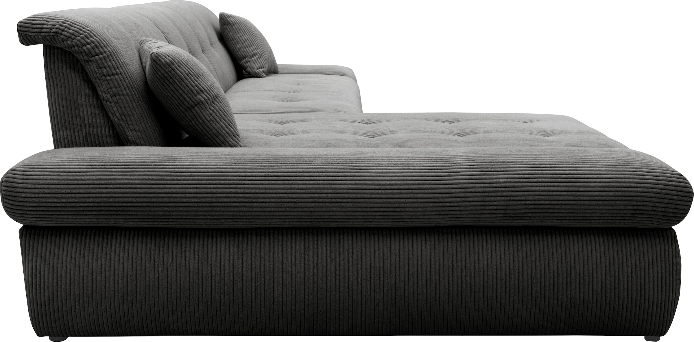 DOMO collection Ecksofa »Moric, L-Form, XXL-Sofa - Breite 300cm, viel Platz, auch in Cord« wahlweise mit Bettfunktion und Armteilverstellung, Cord