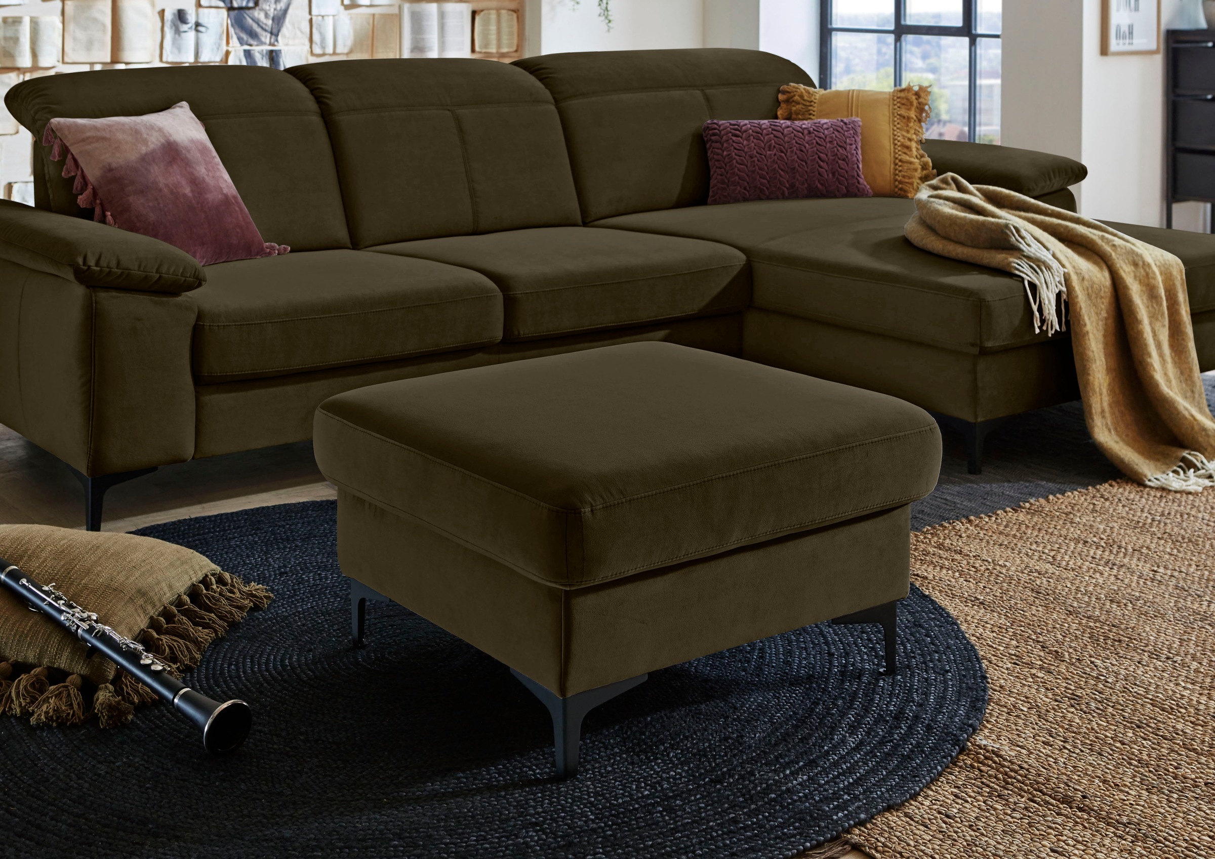 Places of Style Polsterhocker »Evander«, passend zum Ecksofa "Evander"