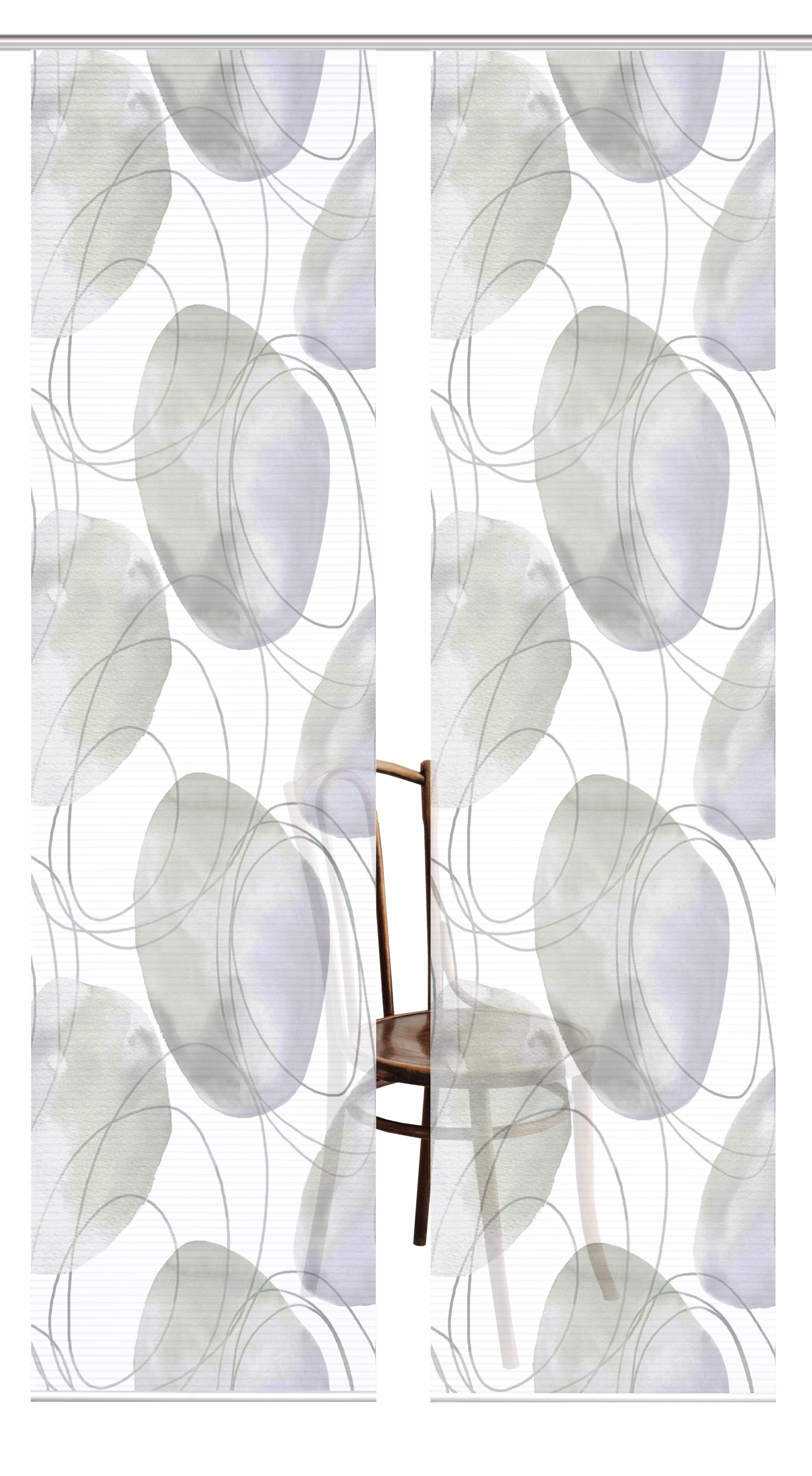 HOME in green Schiebegardine »ELLRIK« Paneelwagen 2 Stk. tlg. Bambusoptik, günstig online kaufen