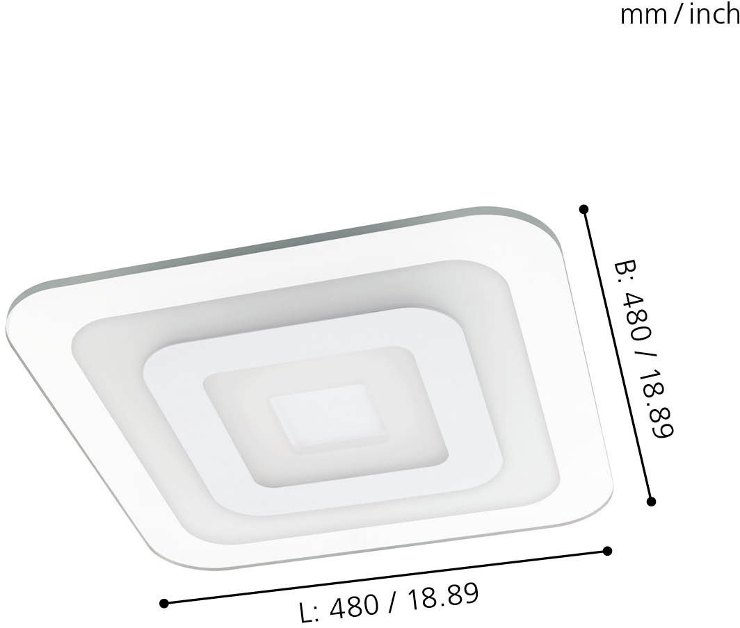 EGLO LED Deckenleuchte »REDUCTA 1« günstig online kaufen