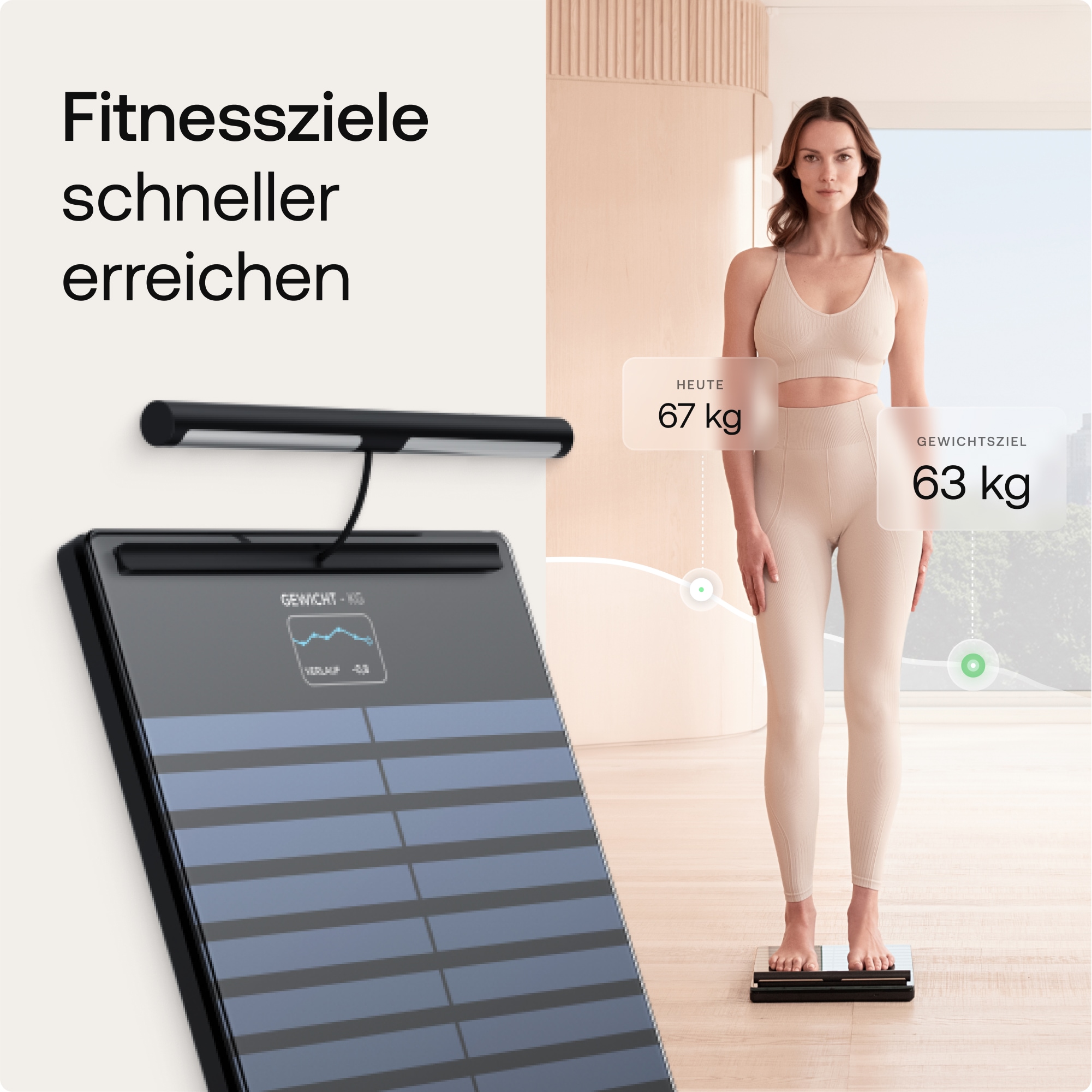 Withings Personenwaage »Body Scan«, mit integriertem 6-Kanal-Elektrokardiogramm (EKG)