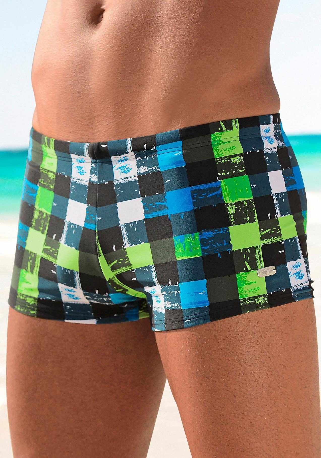 Bild von Buffalo Boxer-Badehose, in trendiger Karo-Optik