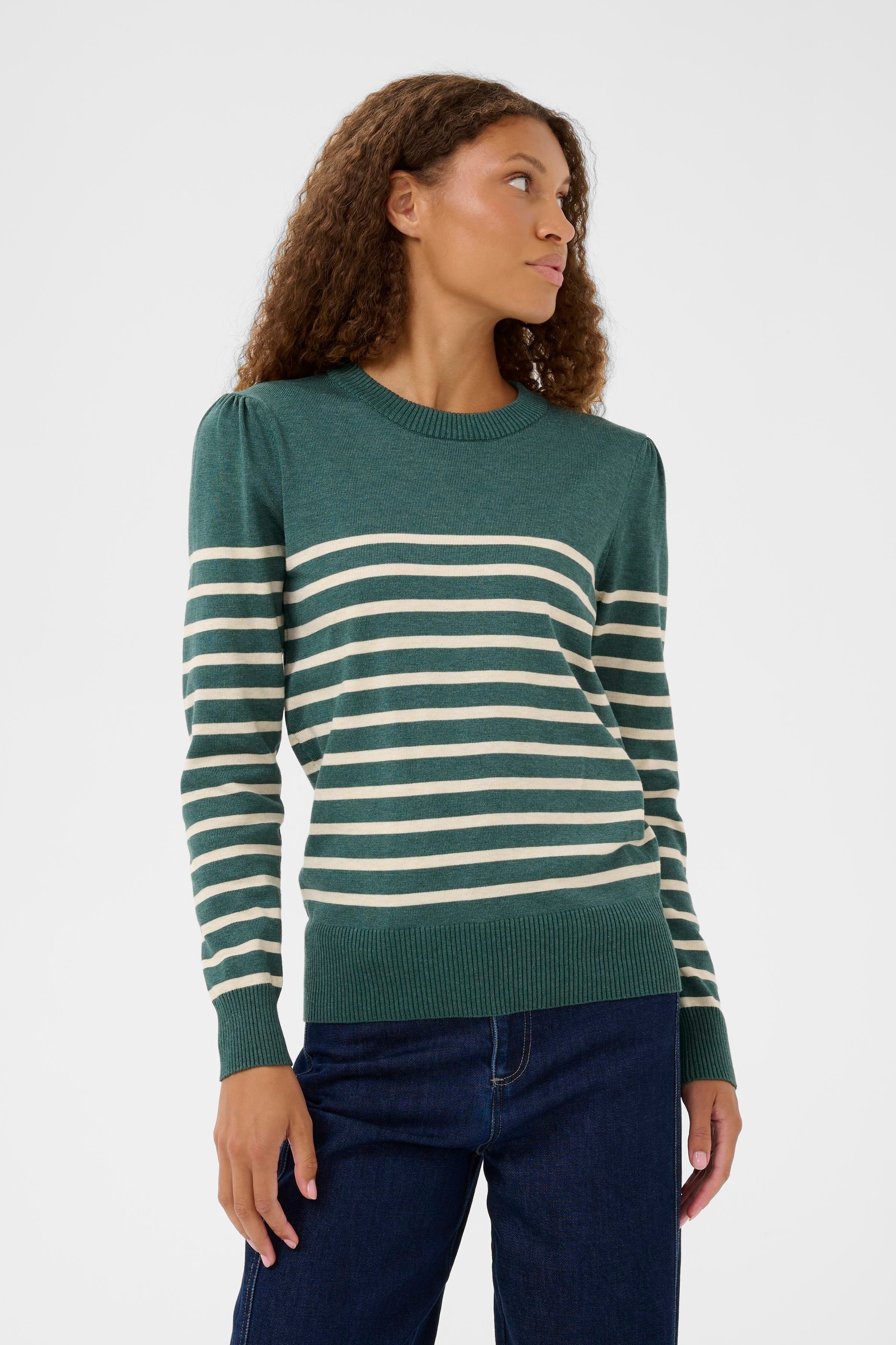 Saint Tropez Strickpullover »MilaSZ LS Striped«
