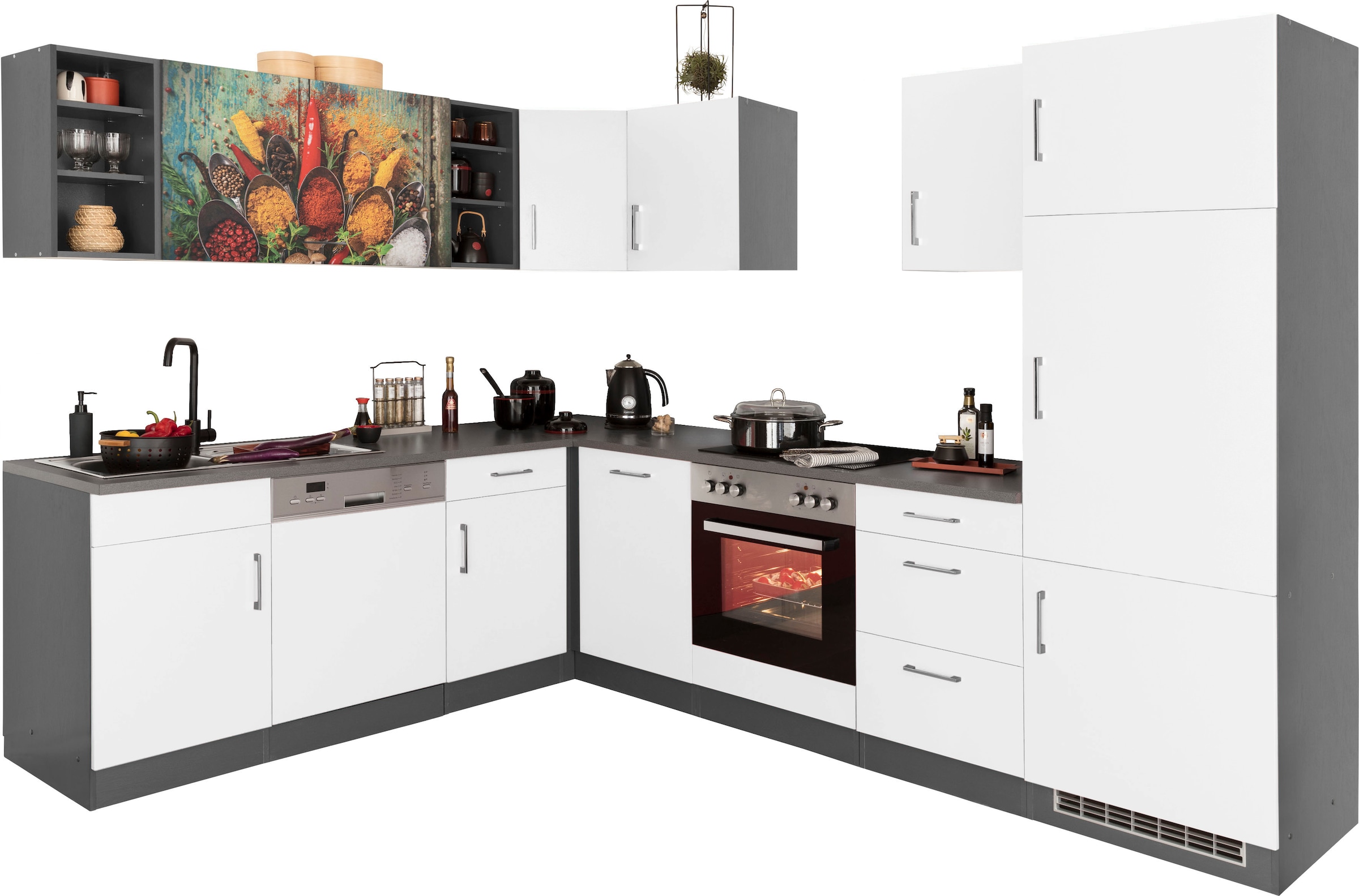 KOCHSTATION Küchenzeile »KS-Paris – Küchen mit einzigartigen Fotomotiven au günstig online kaufen