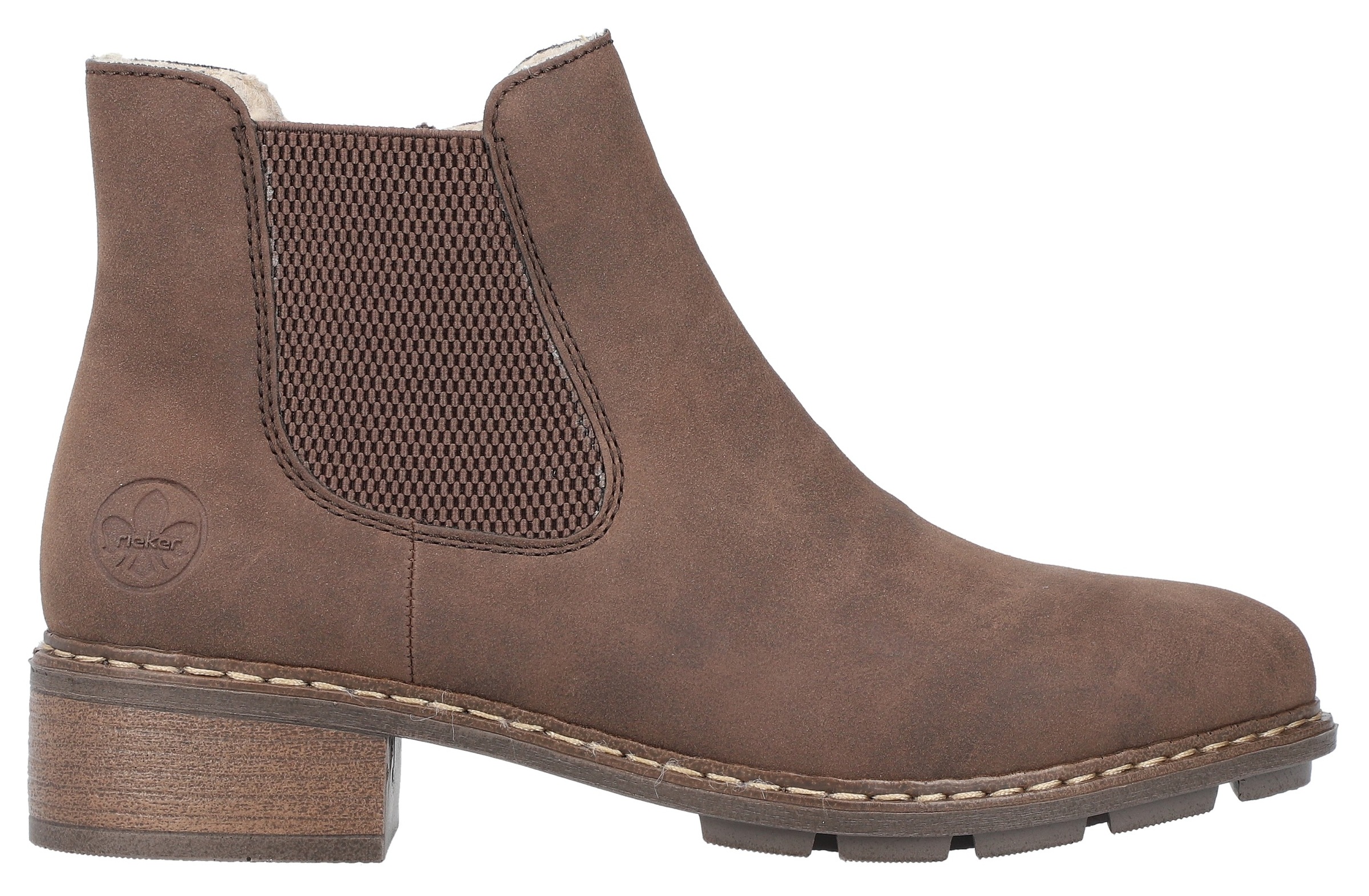 Rieker Winterstiefelette, Chelseaboots, Winterboots mit praktischem Innenreißverschluss