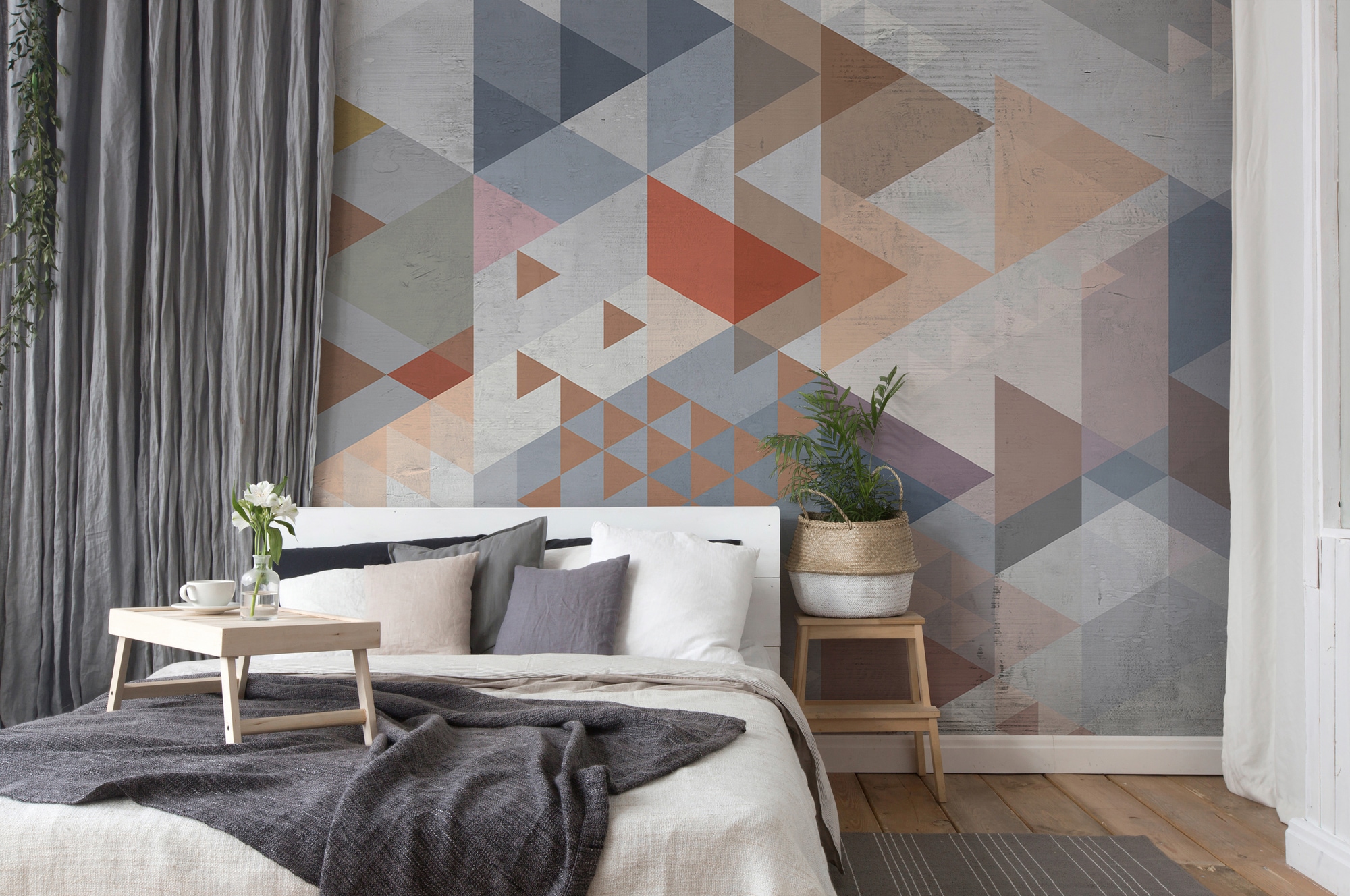 Architects Paper Fototapete »Atelier 47 Vintage Triangle 1«, 3D-Optik, Vlies, Wand, Schräge, Decke