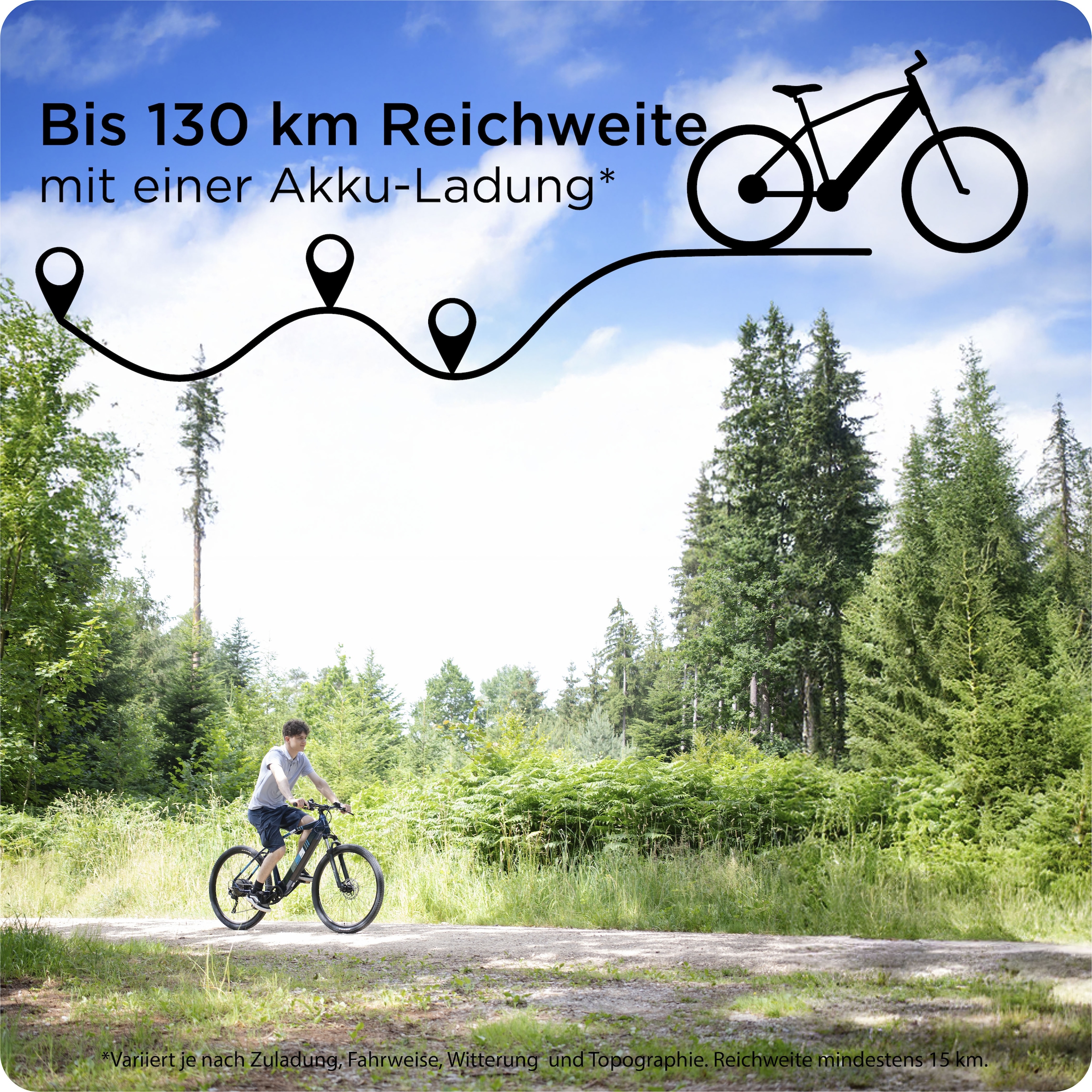 Zündapp E-Bike »Z808«, 10 Gang, Heckmotor 250 W, Pedelec, Elektrofahrrad für Damen u. Herren, MTB