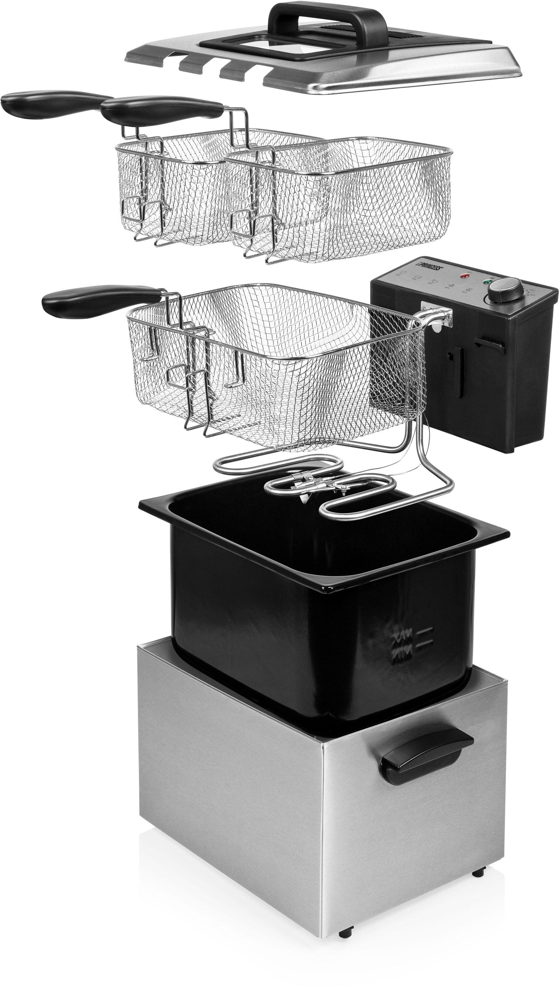 PRINCESS Fritteuse »185000 Superior-Fritteuse«, 3270 W, Fassungsvermögen 5 l