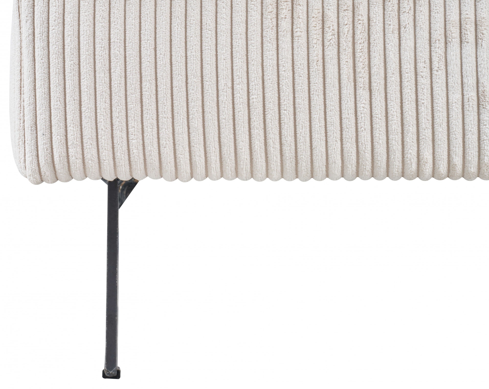 Home affaire Polsterhocker »Pinto« mit Keder, Metallfüßen und auch in Cord Bezug erhältlich