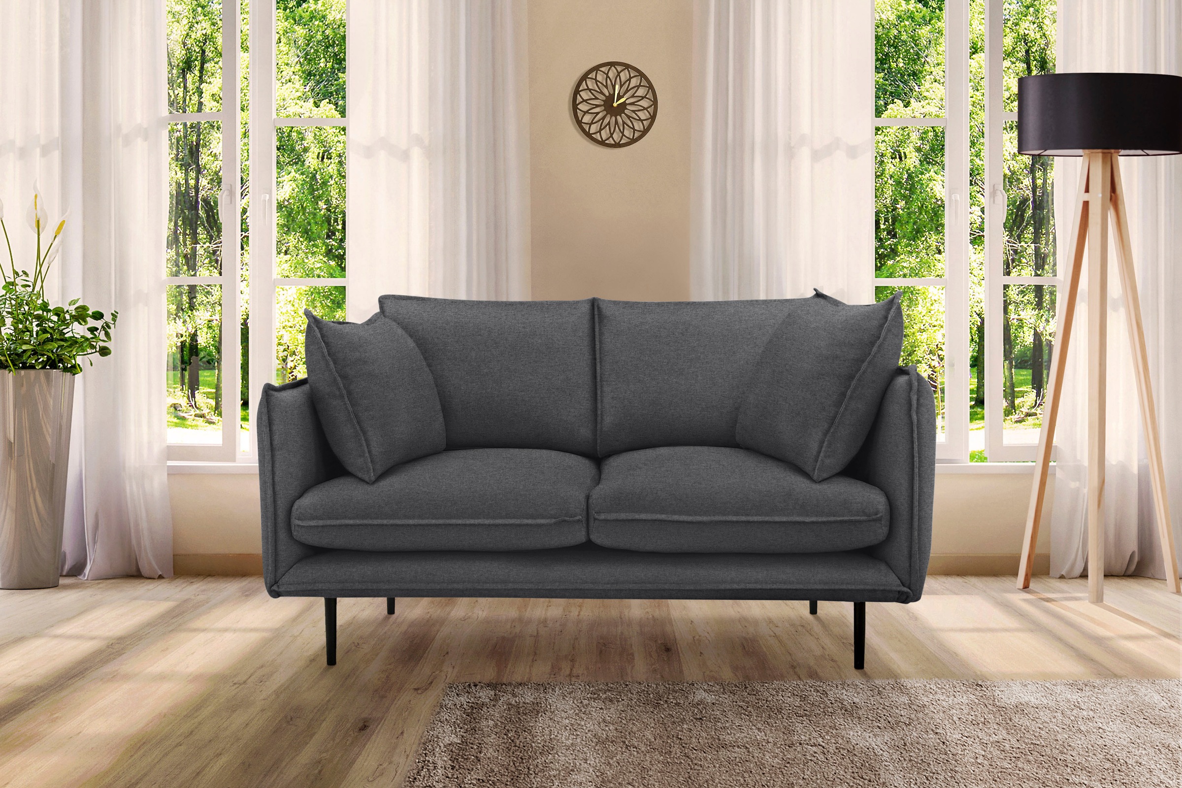 Home affaire 2-Sitzer »Somba« mit dickem Keder und eleganter Optik günstig online kaufen