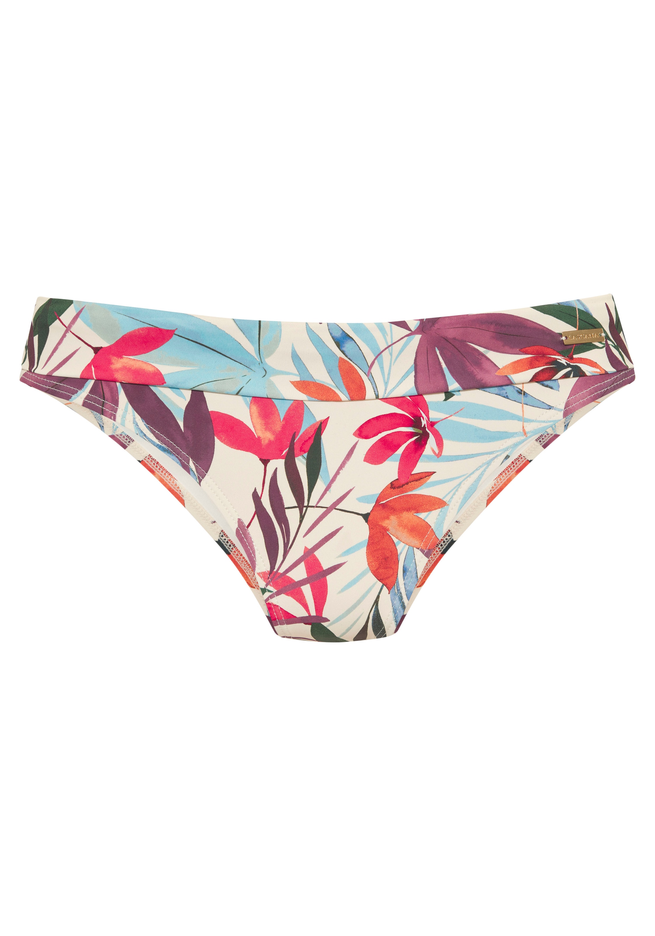LASCANA Bikini-Hose »Imani« mit sommerlichem Blätterprint