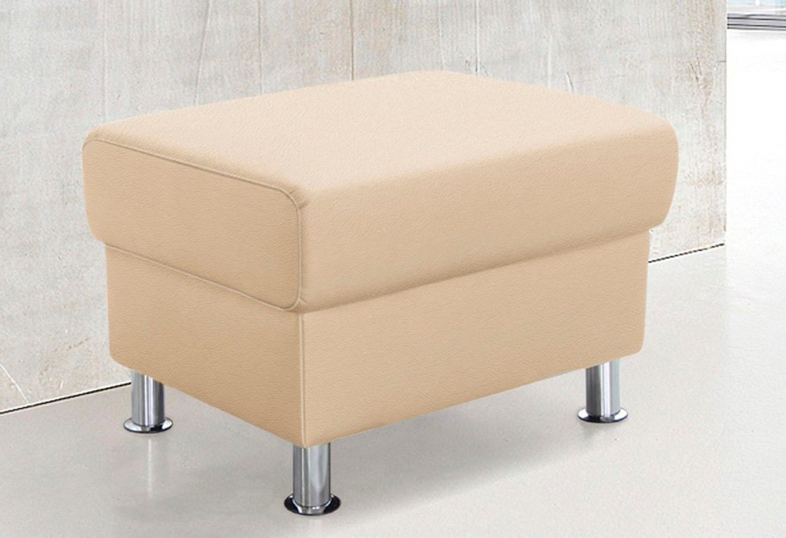 TRENDMANUFAKTUR Hocker »Rondo, Polsterhocker zur Serie, Breite 67 cm, Füße günstig online kaufen