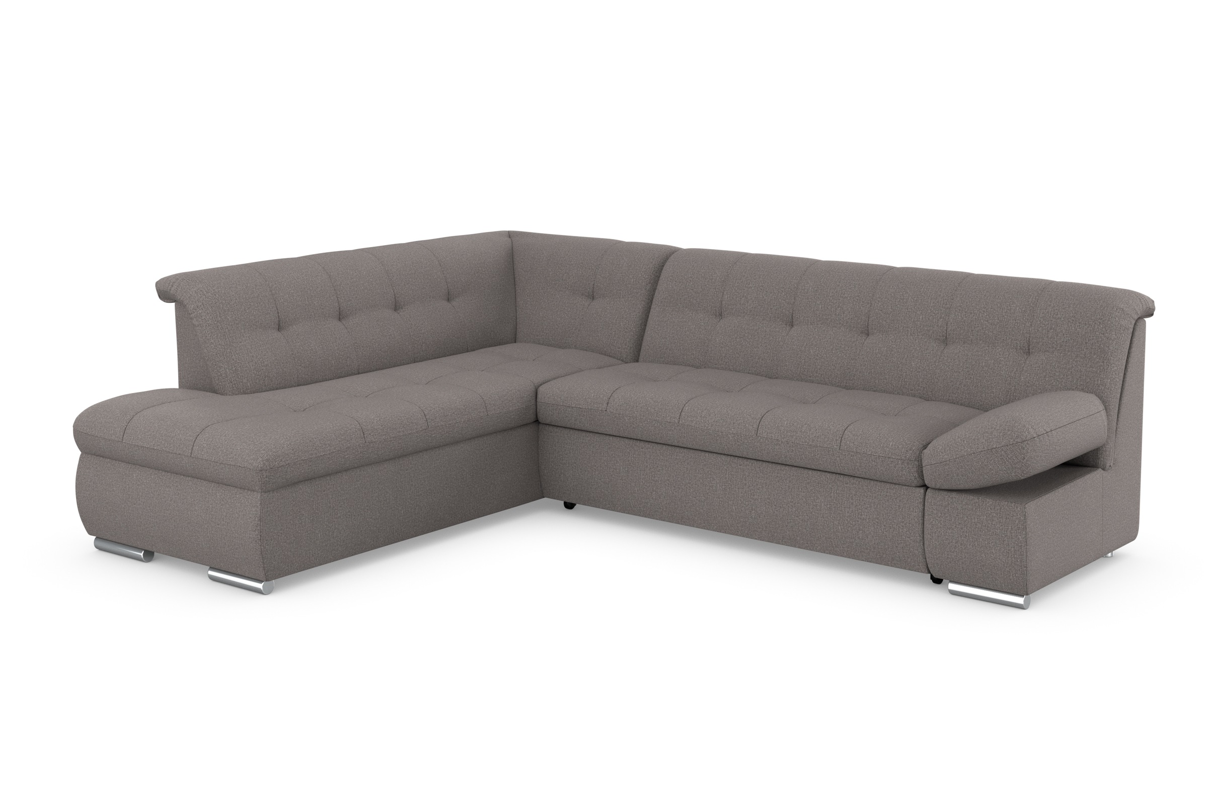 DOMO collection Ecksofa »Mona L-Form«, wahlweise mit Bett- und Armlehnfunktion