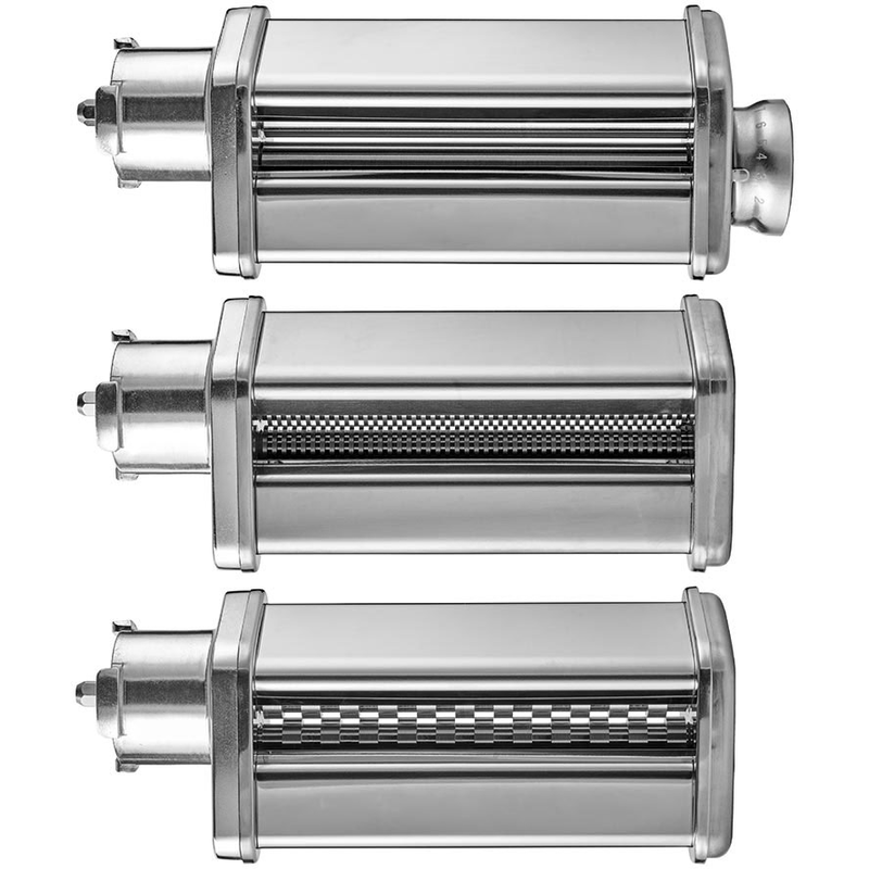 GASTROBACK Küchenmaschinen Zubehör-Set »Nudelwalzenvorsatz 90763, 3 tlg.« edelstahlfarben