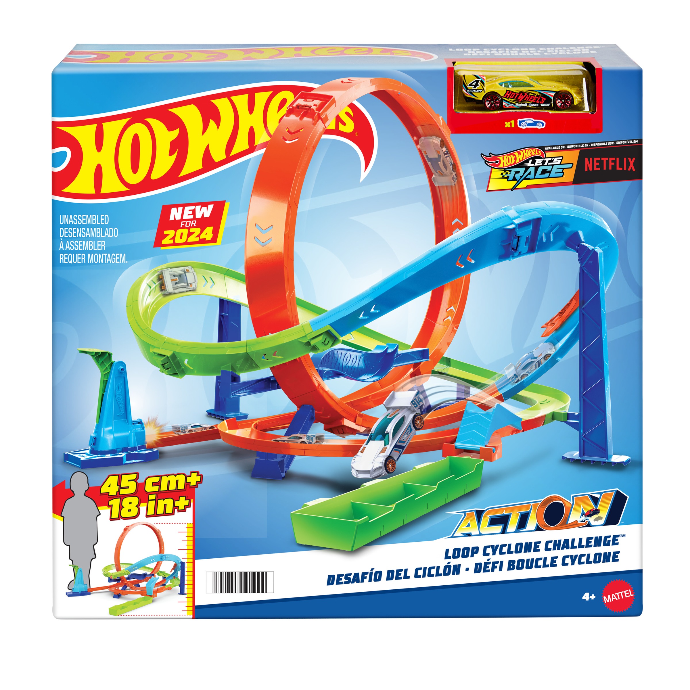 Hot Wheels Autorennbahn »Hot Wheels Action-Trackset Looping-Zyklon-Challenge«