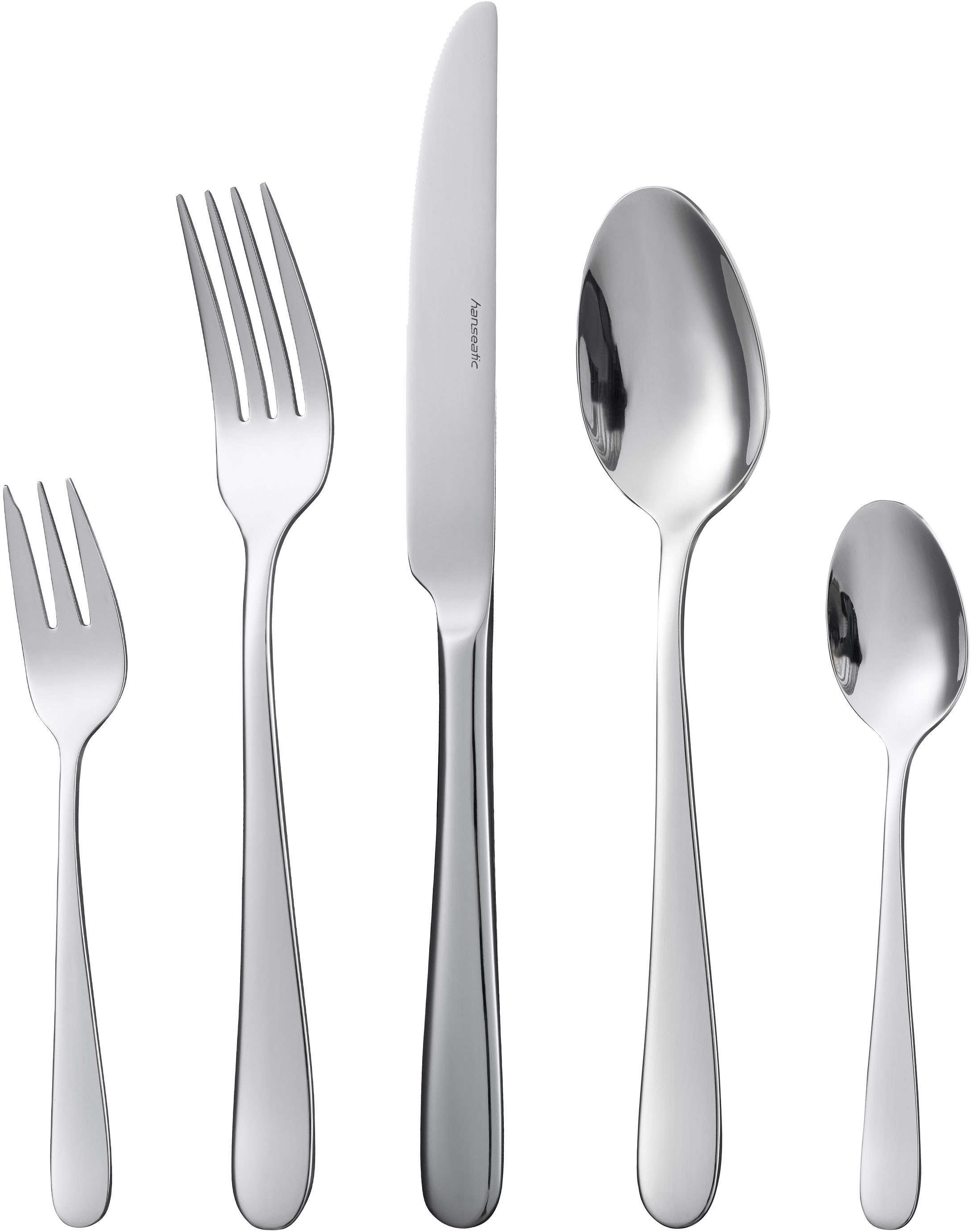 Hanseatic Besteck-Set »BASIC«, (Set, 30 tlg.), modischer Klassiker günstig online kaufen