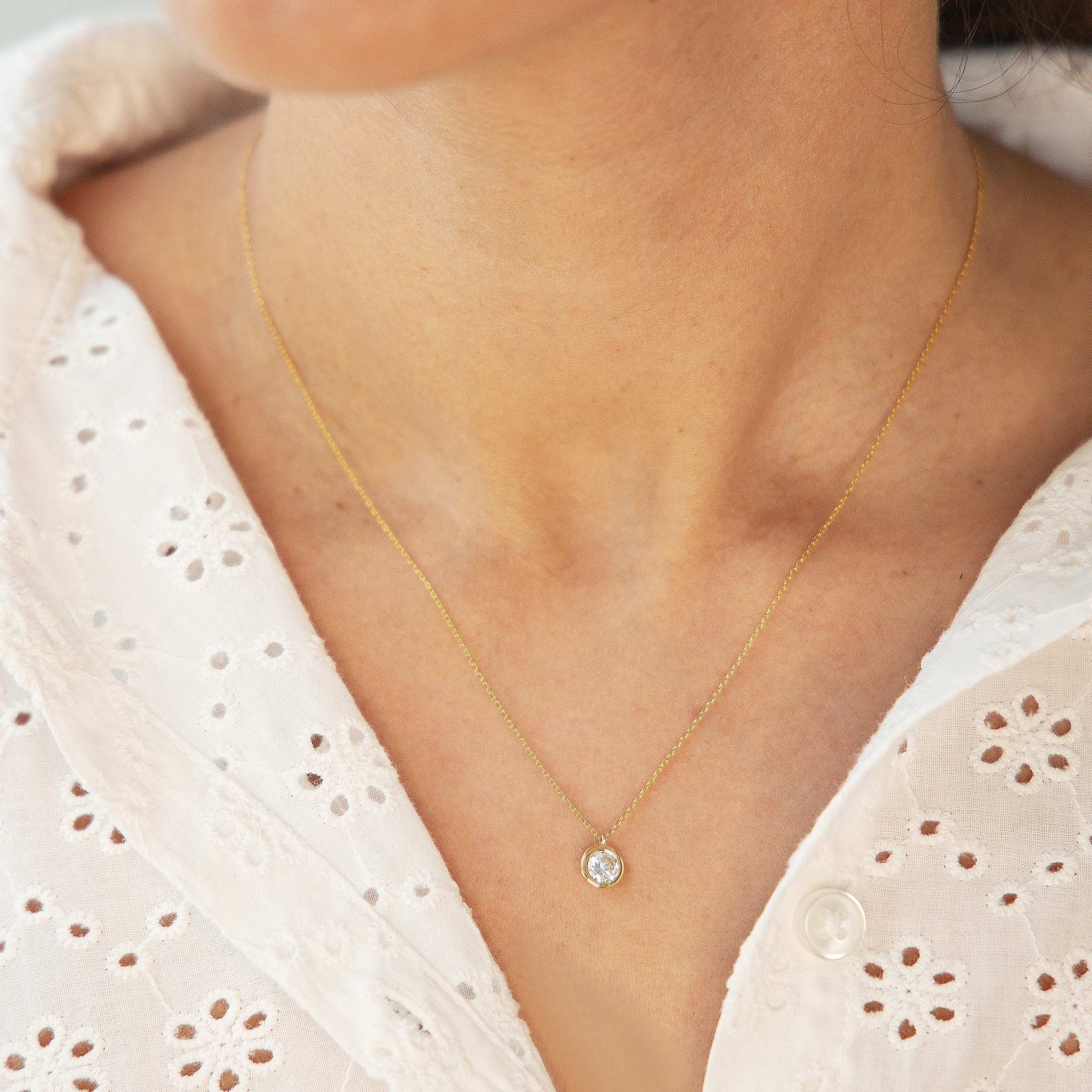 Diam Addict Kette mit Anhänger »585 Gelbgold im Labor gezüchteten Diamanten«