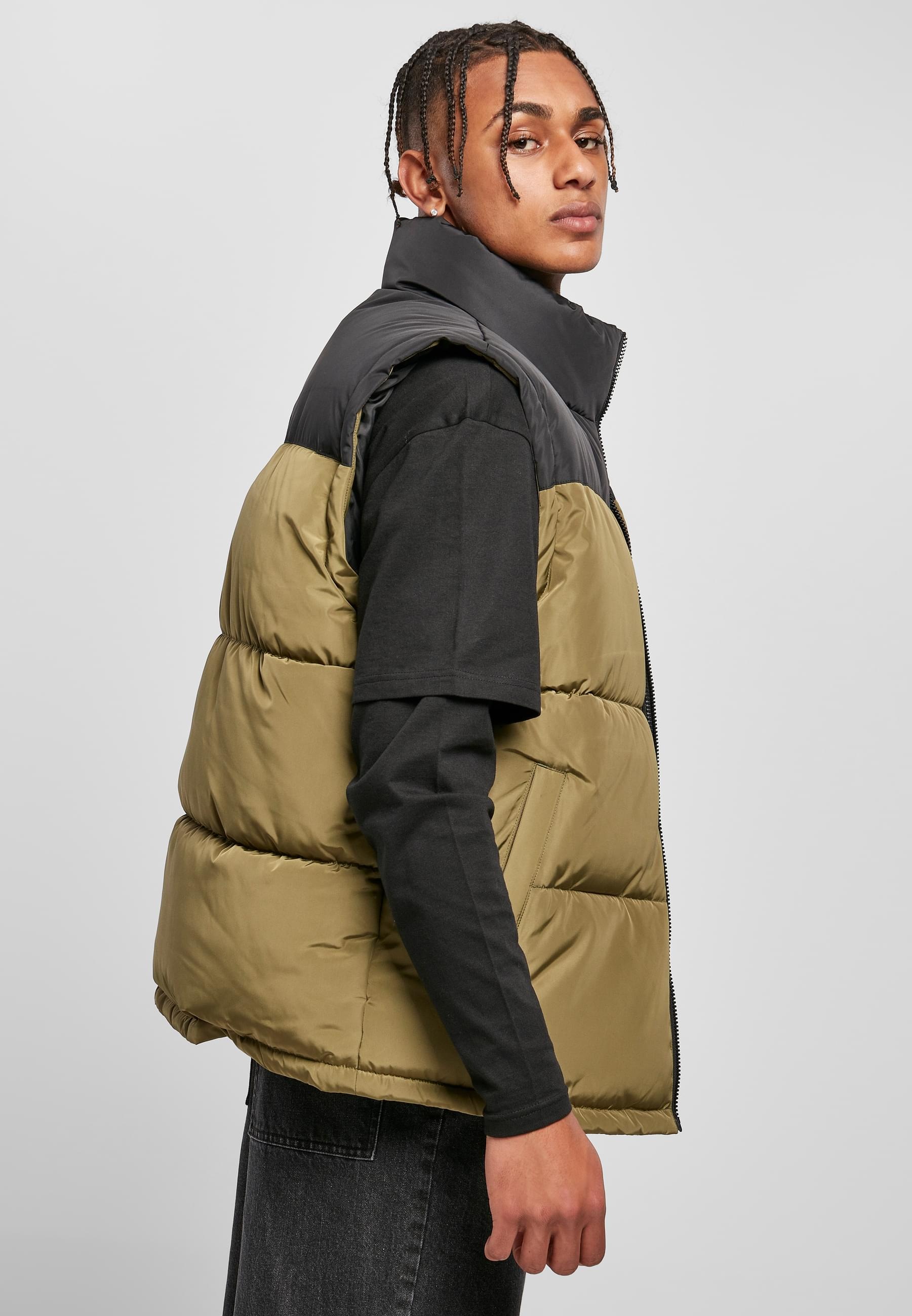 URBAN CLASSICS Jerseyweste »Urban Classics Herren Block Puffer Vest« 1 Stk.