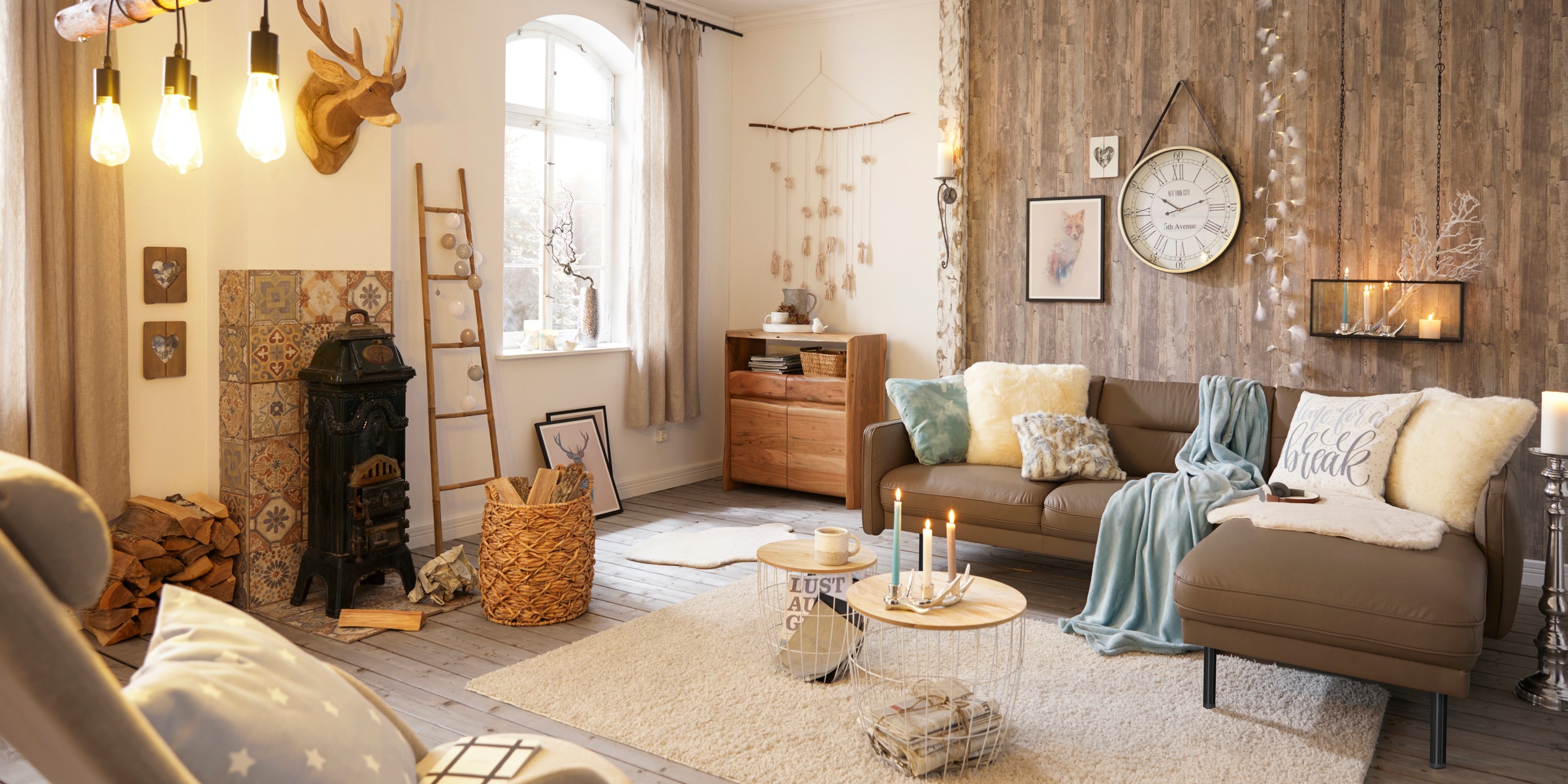 andas Ecksofa »Nordfyn L-Form« edles Design in 3 Bezugsqualitäten, Design b günstig online kaufen