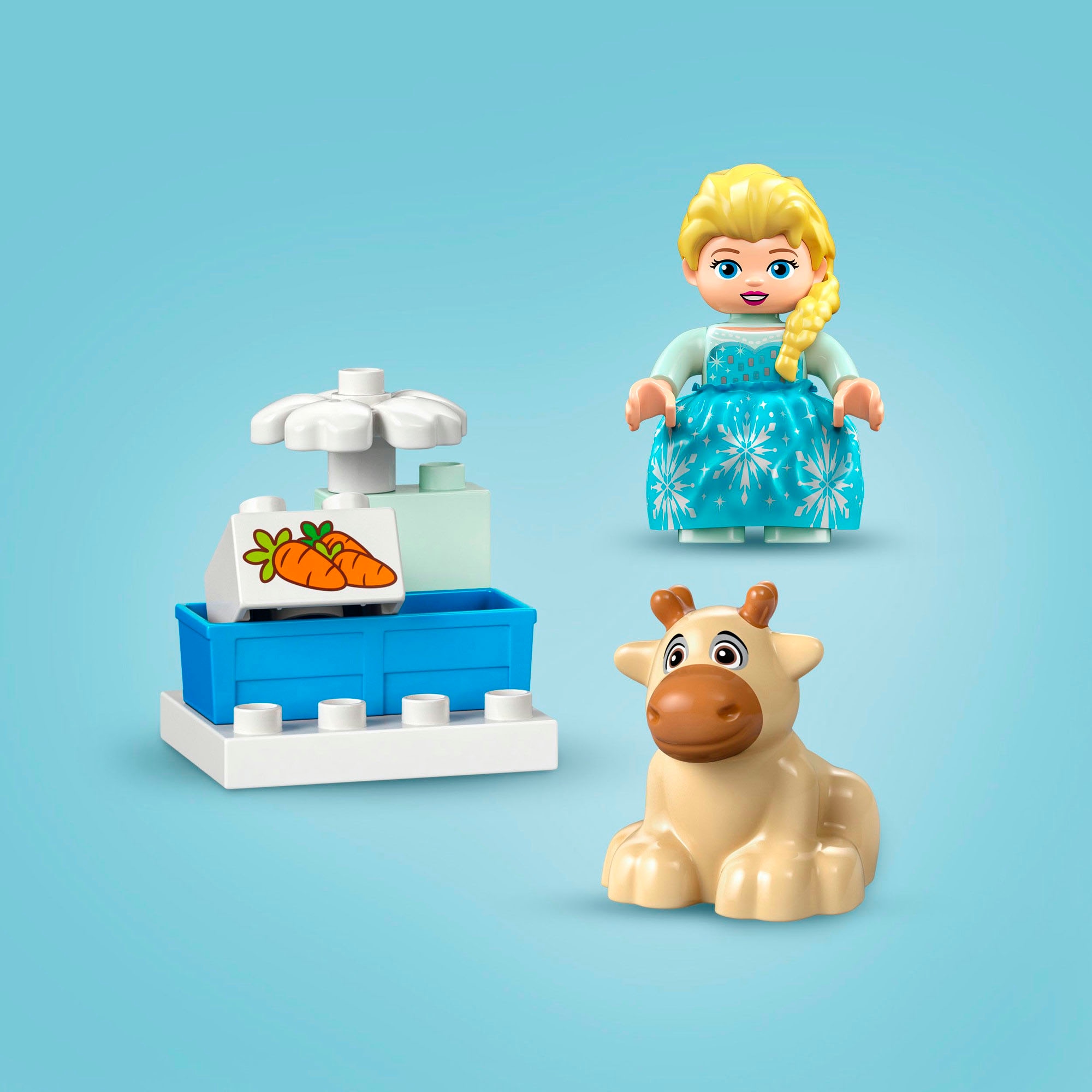 LEGO® Konstruktionsspielsteine »Annas und Elsas Party im Eispalast (10455), LEGO DUPLO Disney™«, (54 St.), Made in Europe