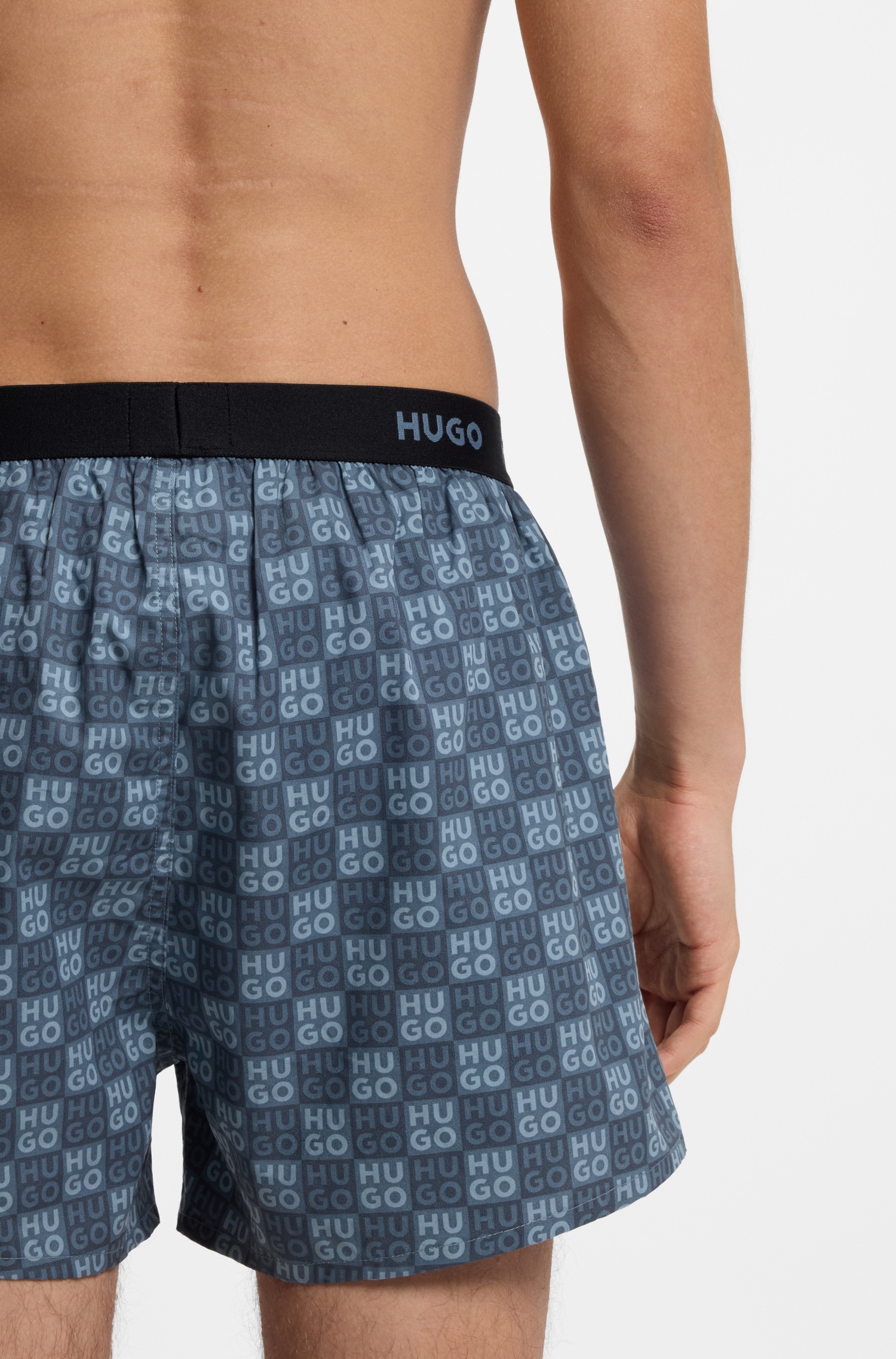 HUGO Underwear Webboxer »WOVEN BOXER TR« Packung, 3er-Pack, 3 Stk. Webboxer mit HUGO Schriftzug