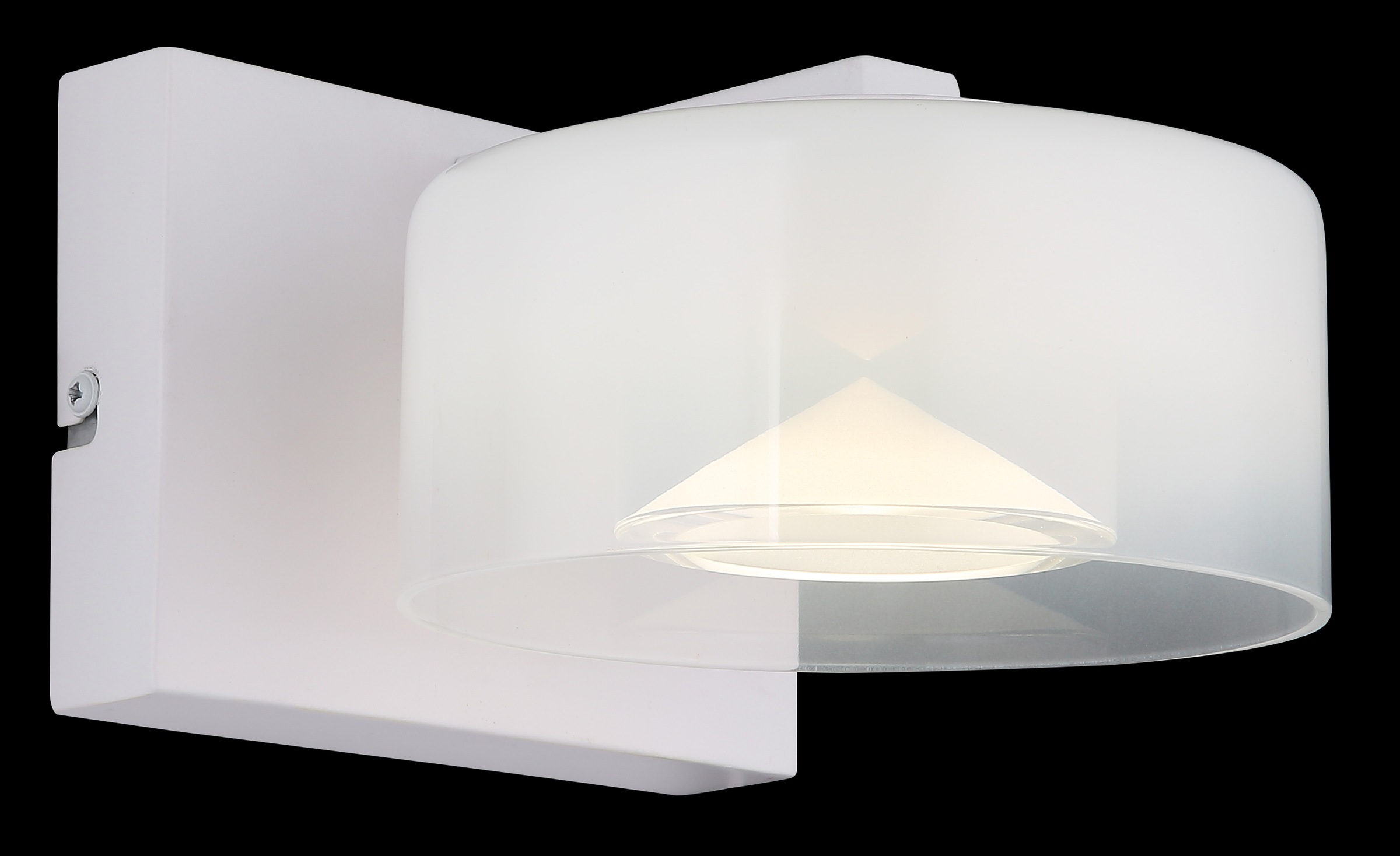 GLOBO LIGHTING LED Wandleuchte »BELINDA«, Leuchtmittel LED-Modul | LED fest integriert, Wandlampe/Glas opal/4000K/Flur/weiß
