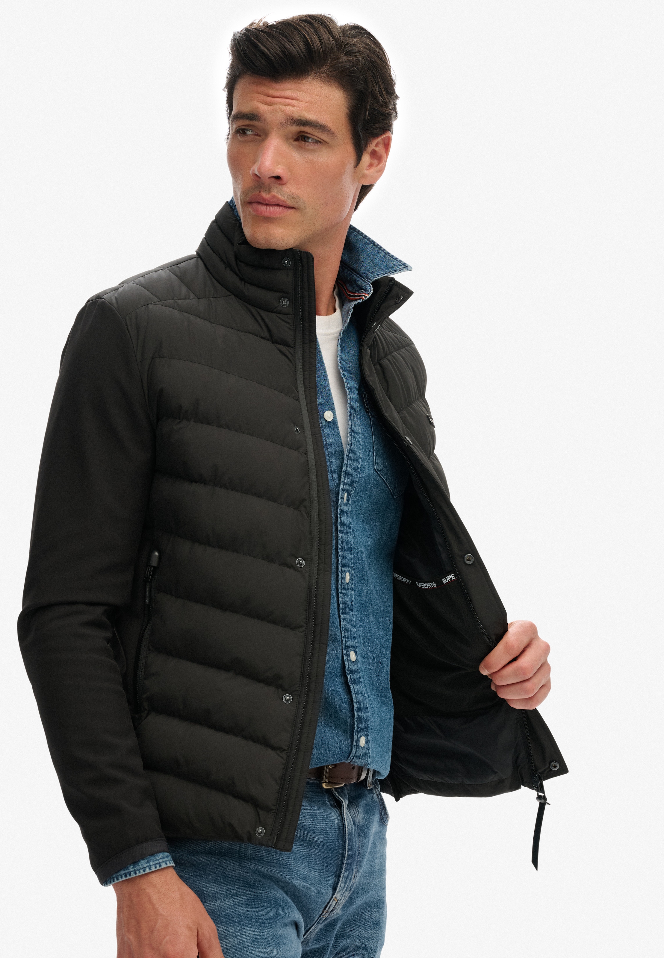 Superdry Steppjacke »STORM POPPER SOFTSHELL JKT« mit Kapuze