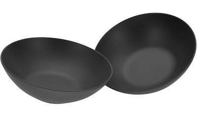 Salatschüssel »Soft Touch Black«, 2 tlg., aus Steinzeug