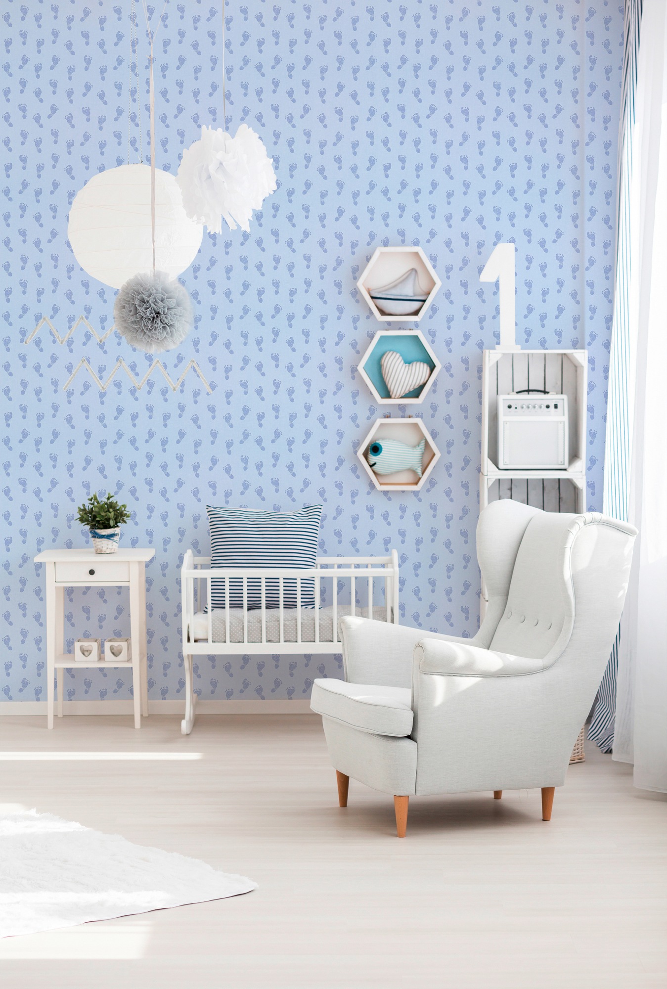 living walls Vliestapete »Little Stars«, Motiv-abstrakt-naturalistisch, Tapete Kinder Tapeten Kinderzimmer Schlafzimmer Metallic modern Design