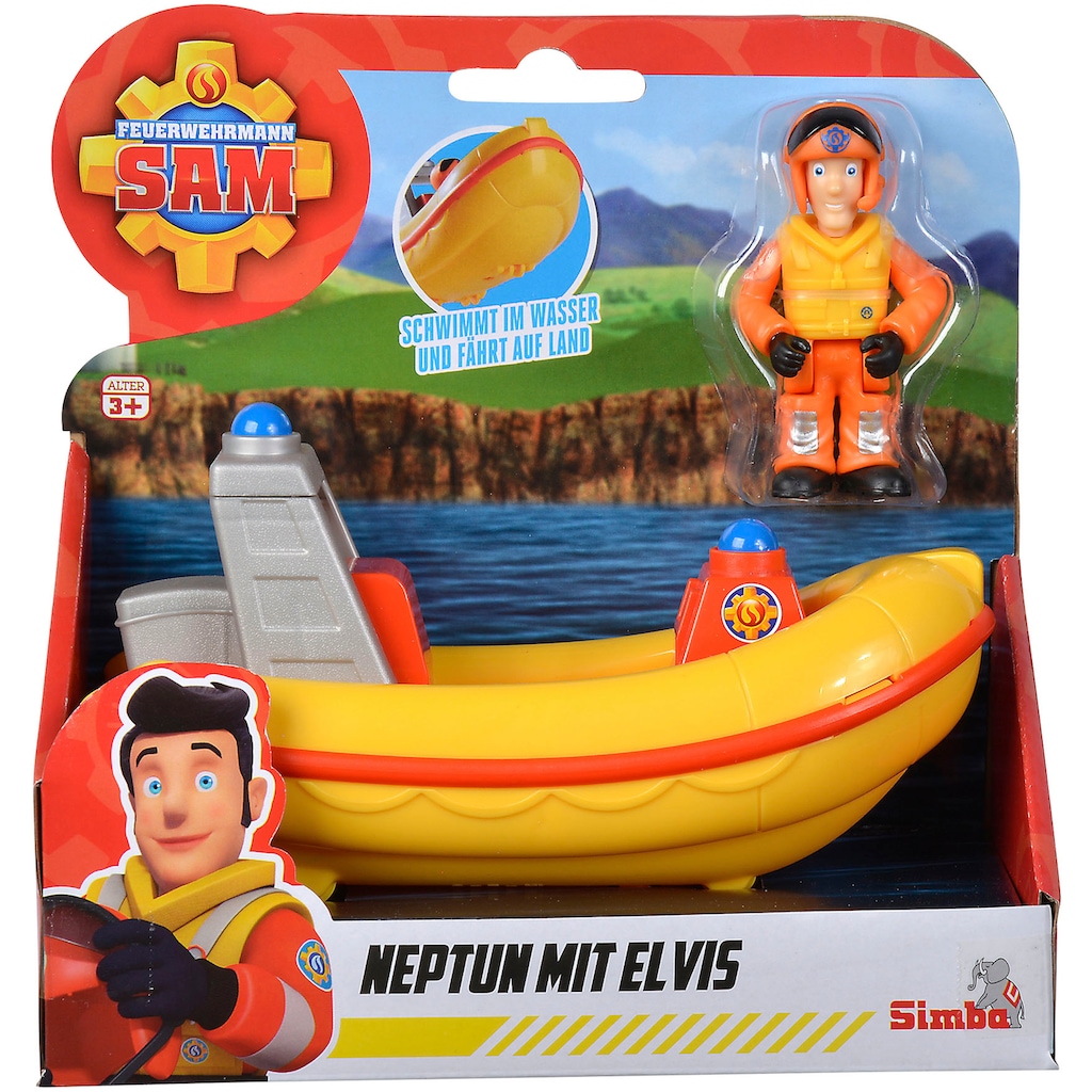 SIMBA Badespielzeug »Feuerwehrmann Sam, Neptun mit Elvis Figur«