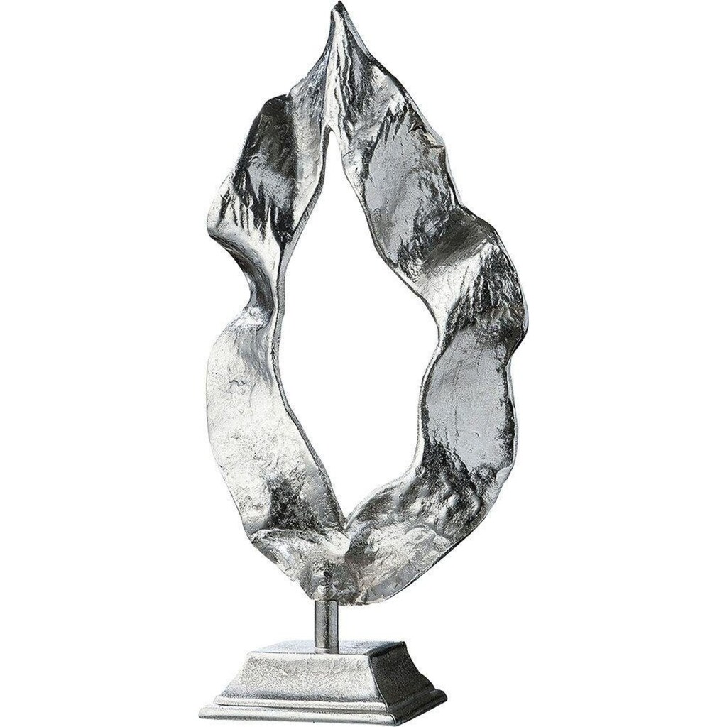 GILDE Dekoobjekt »Skulptur Flamme, silber«