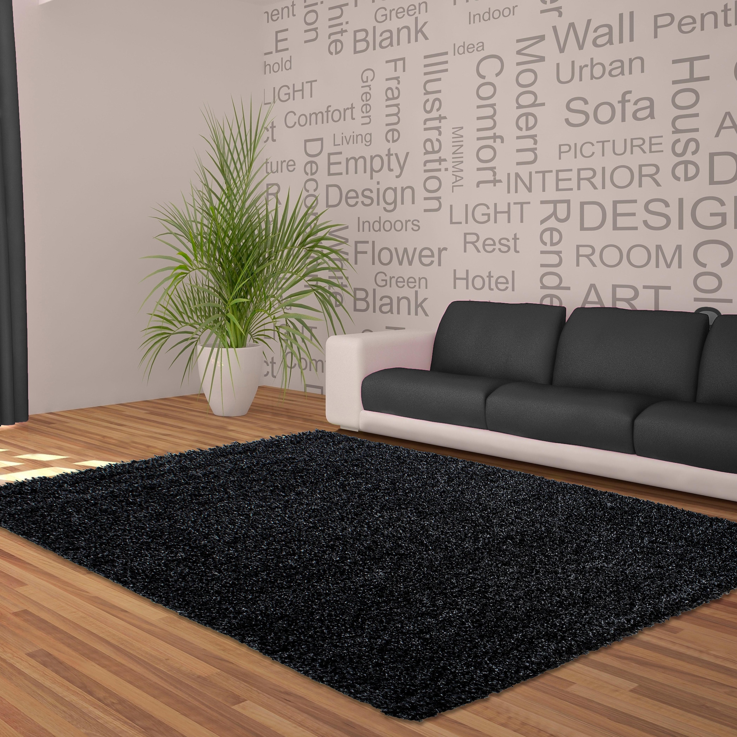 Ayyildiz Teppiche Hochflor-Teppich »Dream Shaggy«, rechteckig, 50 mm Höhe, Langflor, auch in rund, Läufer, Wohnzimmer Schlafzimmer