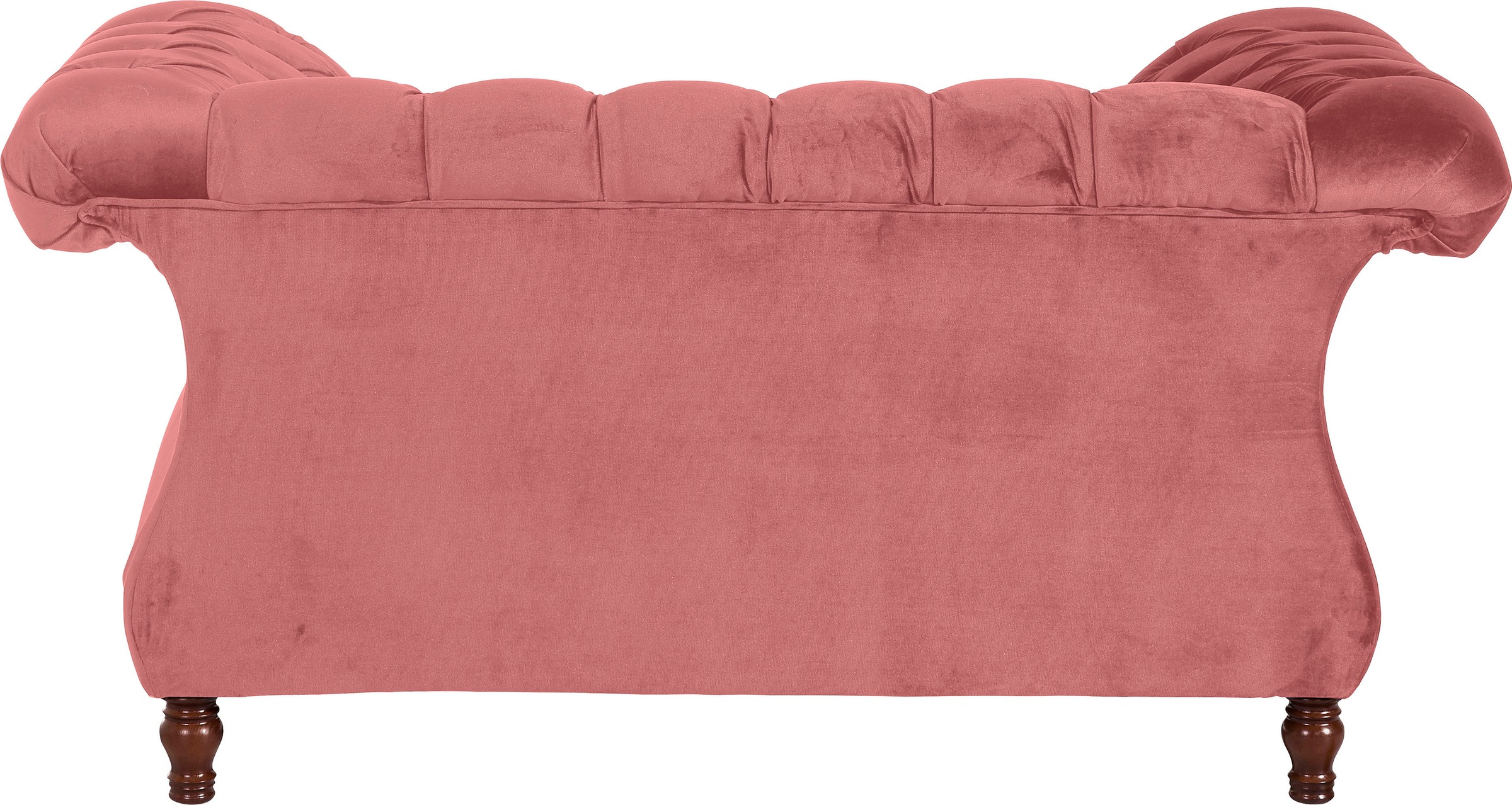 Max Winzer® Loveseat »Isabelle, Loungesessel«, Knopfheftung & gedrechselten Füßen in Buche Nussbaum, Breite 167 cm